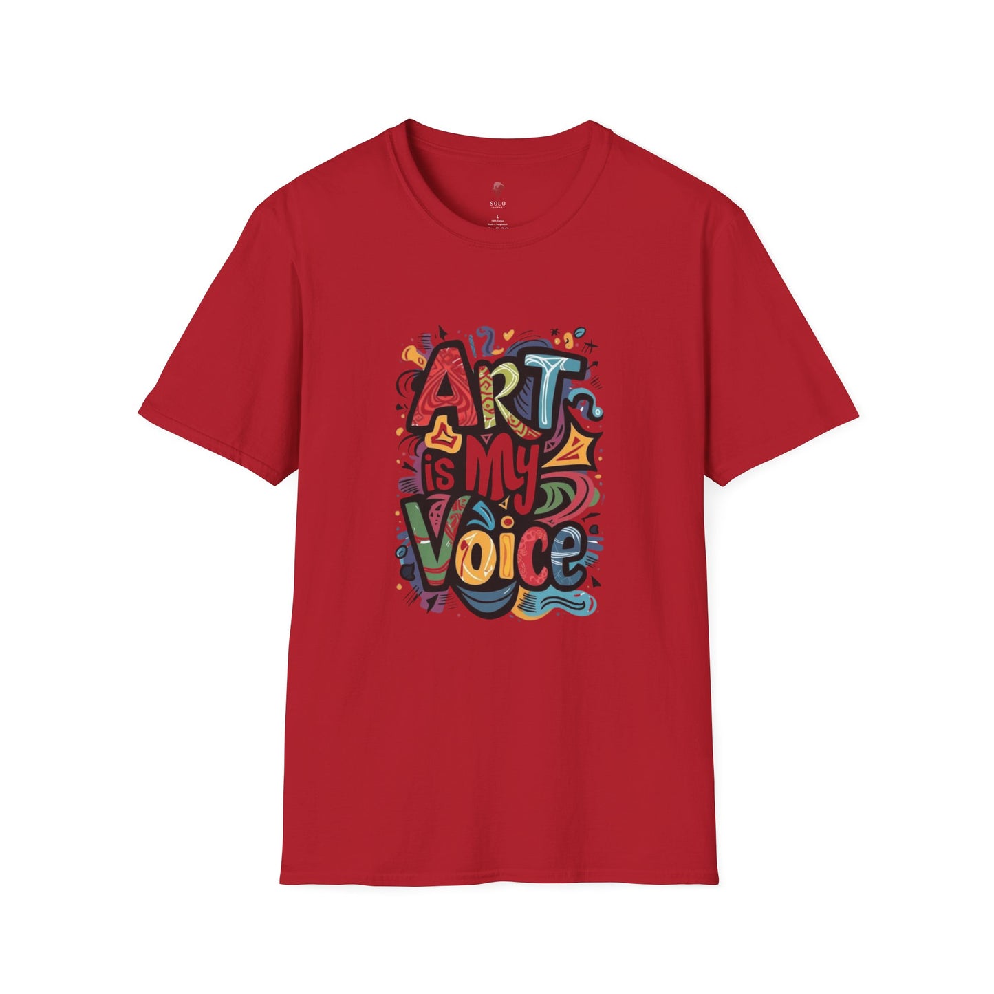 Expressive Art Is My Voice - Unisex Sustainable Graphic T-Shirt