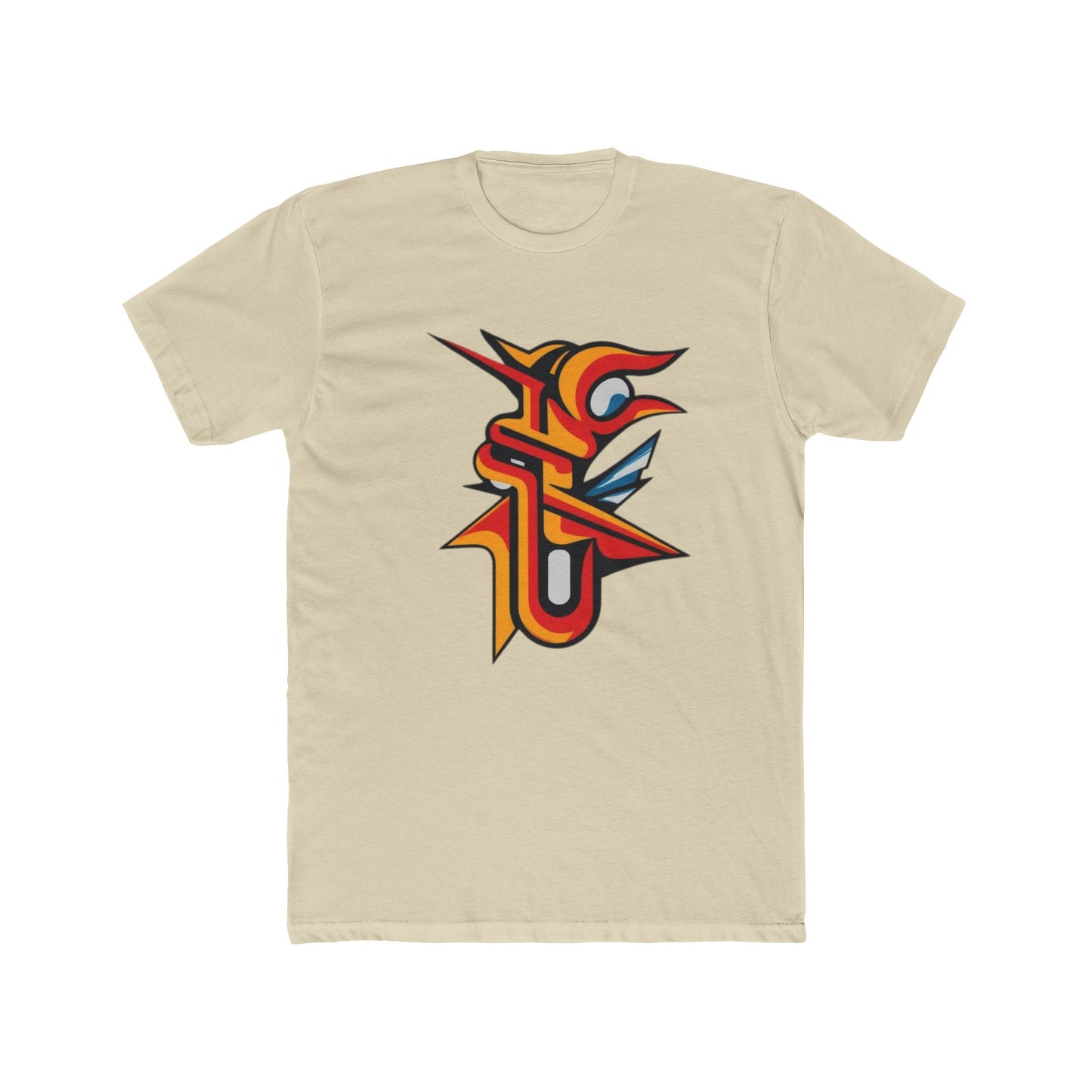 Phoenix Flame Design by Solo Journey - Unisex Cotton Crew Tee