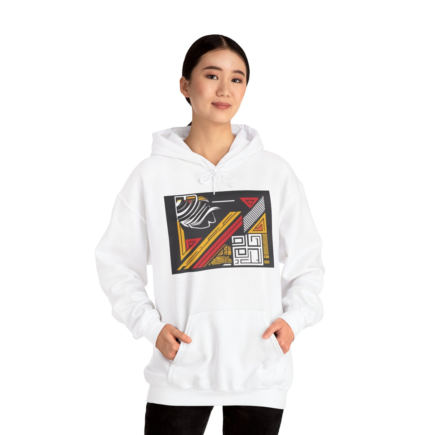 Back view of the Vintage Aesthetic Oversized Boho Hoodie highlighting its oversized design and eco-friendly materials.