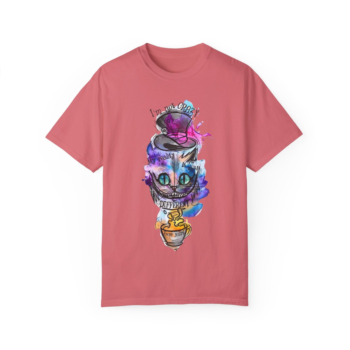 Flat lay of the Personalized Cat With A Hat Country Music Graphic T-Shirt on a rustic background, perfect for showcasing sustainable fashion.