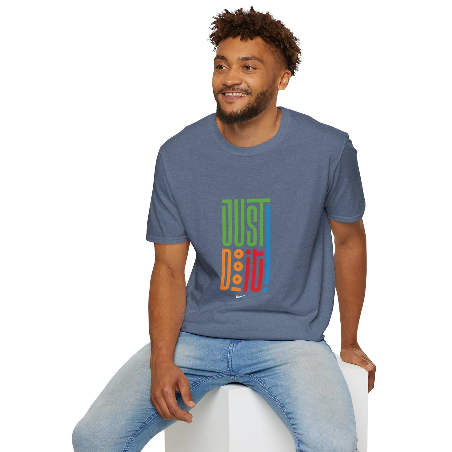 Colorful 'Just Do It' Unisex Softstyle T-Shirt - Motivational Tee for Everyday Wear