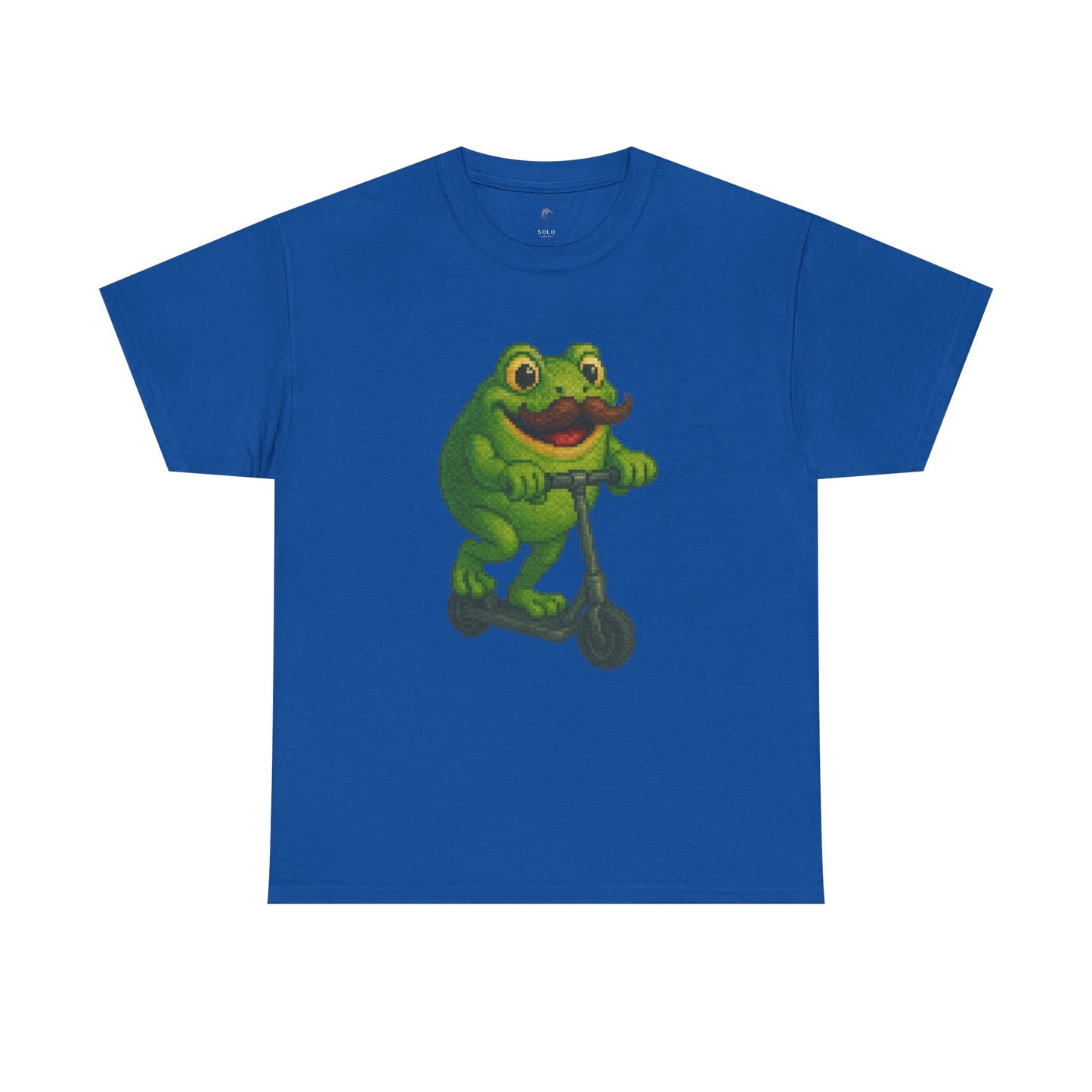 Fun Frog Scooter Tee - Unisex Heavy Cotton T-Shirt, Cute Animal Shirt, Gift for Kids & Teens, Funny Graphic Tee, Summer Wear