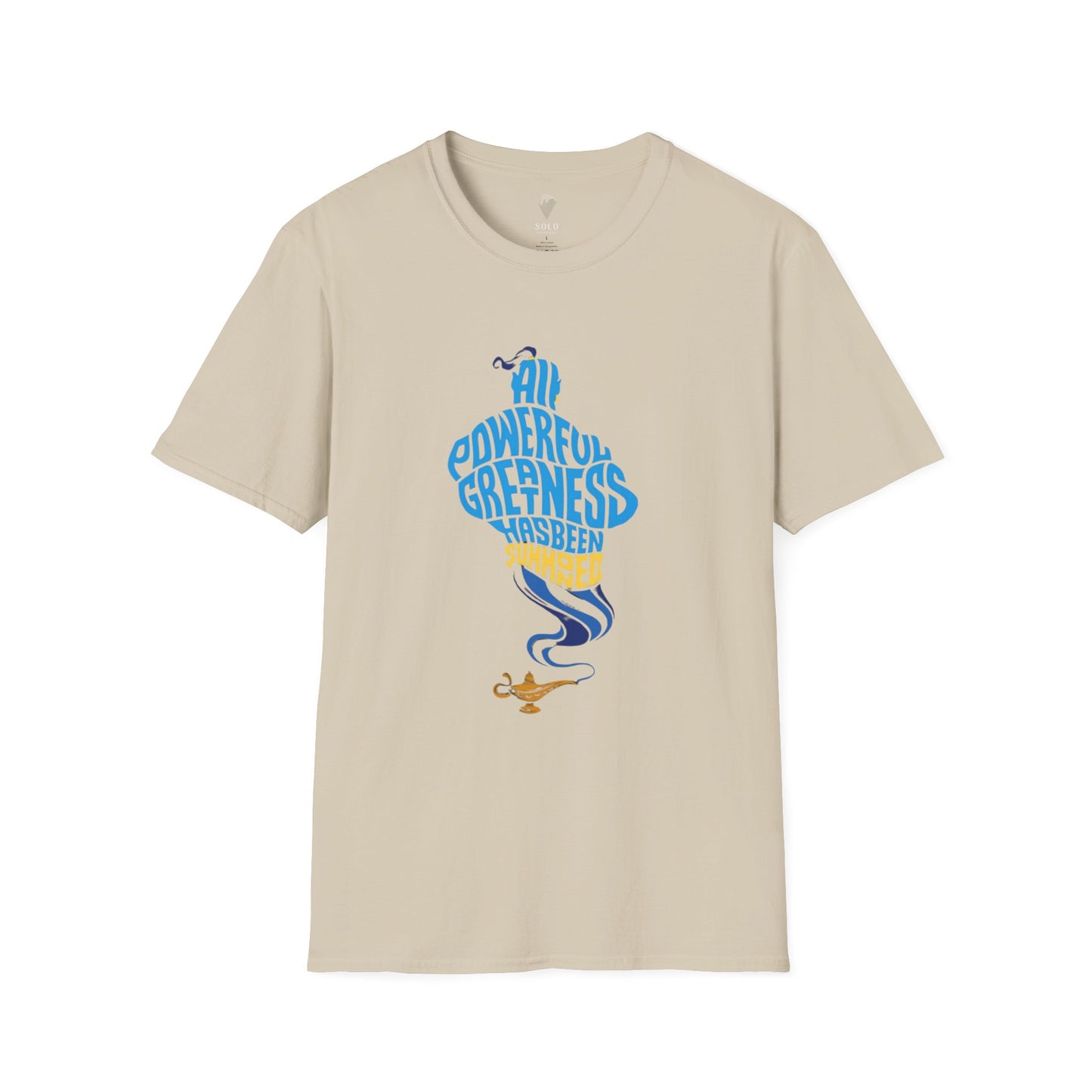 All Powerful Greatness Genie in a Bottle - Unisex Softstyle T-Shirt Art