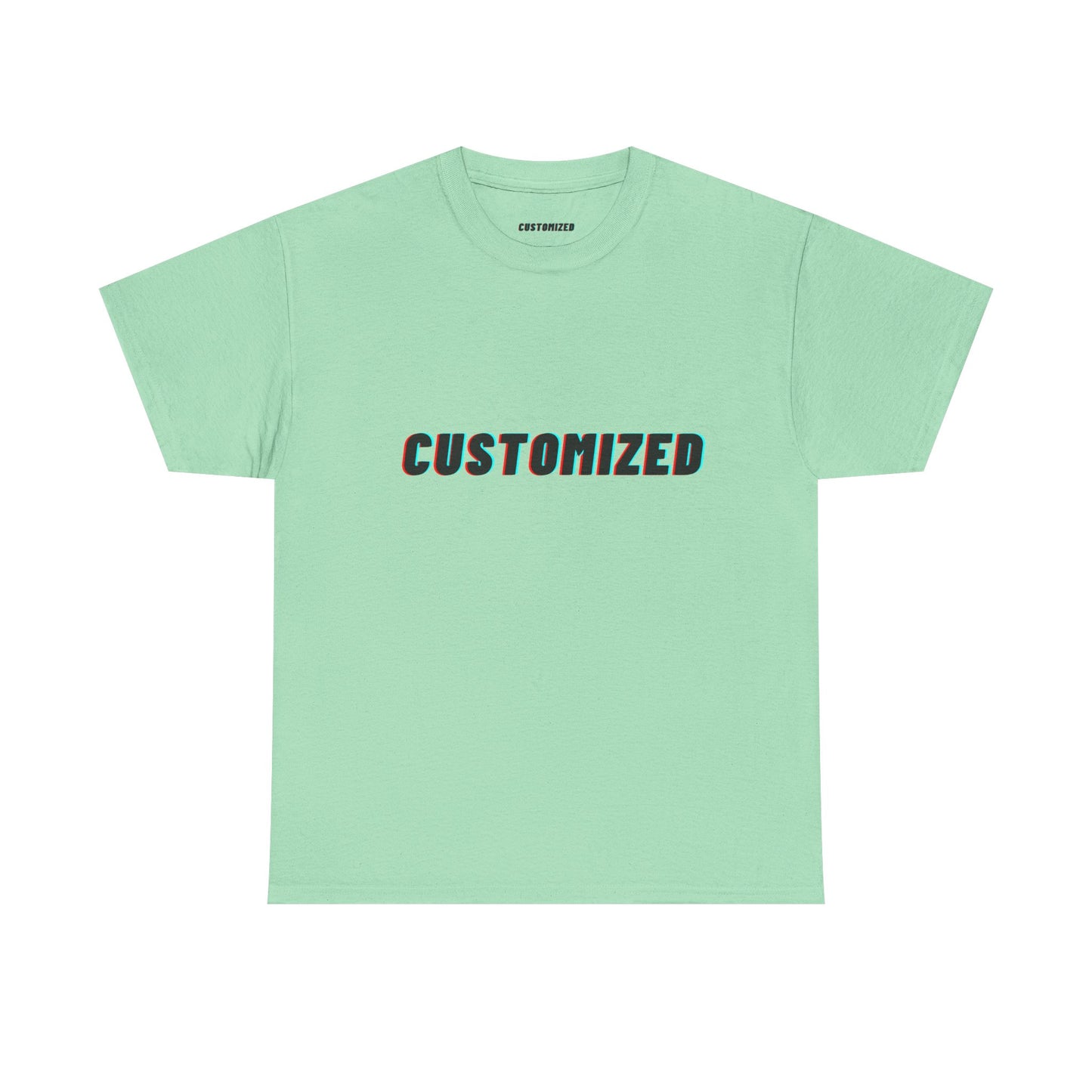 Personalized Unisex Heavy Cotton Tee - Eco-Friendly, Comfortable, Custom Graphic Wear featuring a vibrant graphic design on organic cotton fabric.