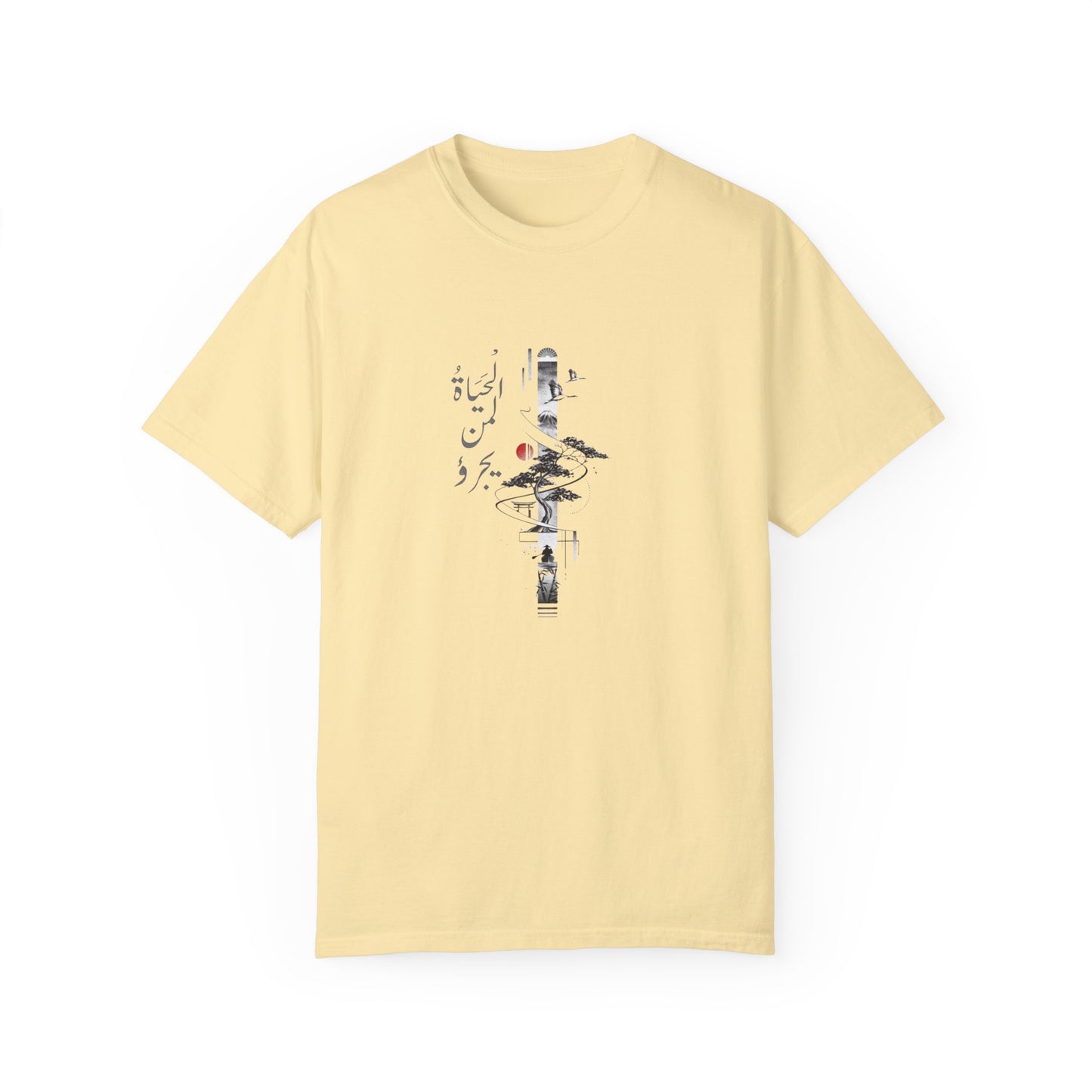 Japanese Art "Life is for those who dare" - Vintage Aesthetic Outfit Pullover, Oversized Boho Tshirt 30