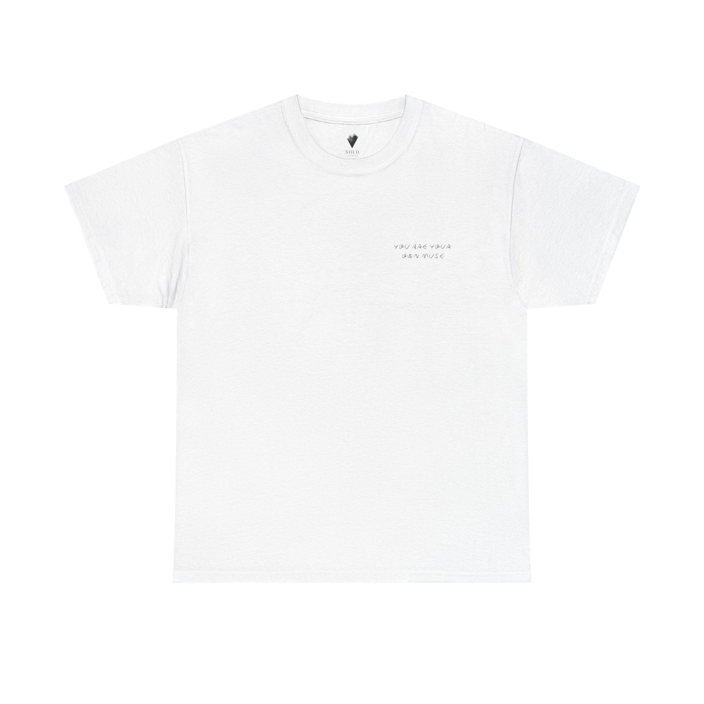You Are Your Own Muse - Minimalist Unisex Heavy Cotton Tee