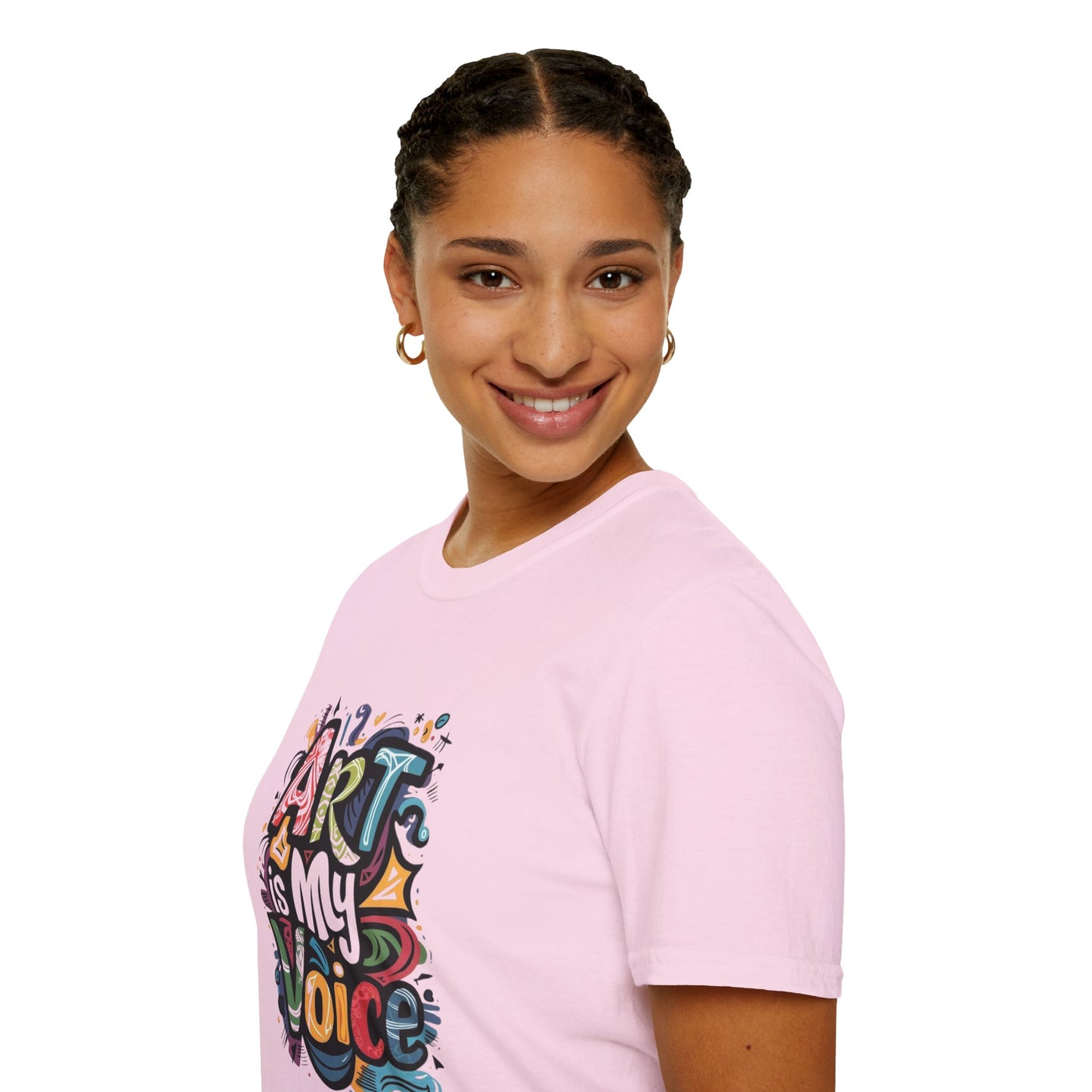 Expressive Art Is My Voice - Unisex Sustainable Graphic T-Shirt