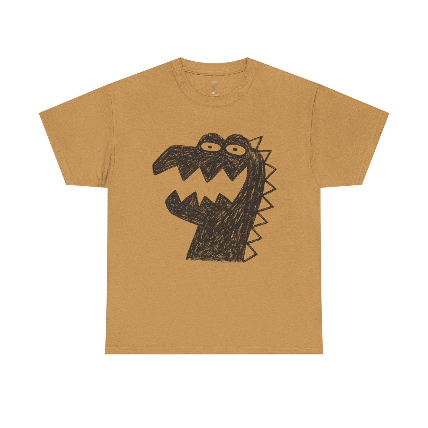 Dinosaur Graphic Tee, Unisex Cotton Shirt, Fun Casual Wear, Cute Monster Top, Gift for Kids and Teens, Birthday Celebration