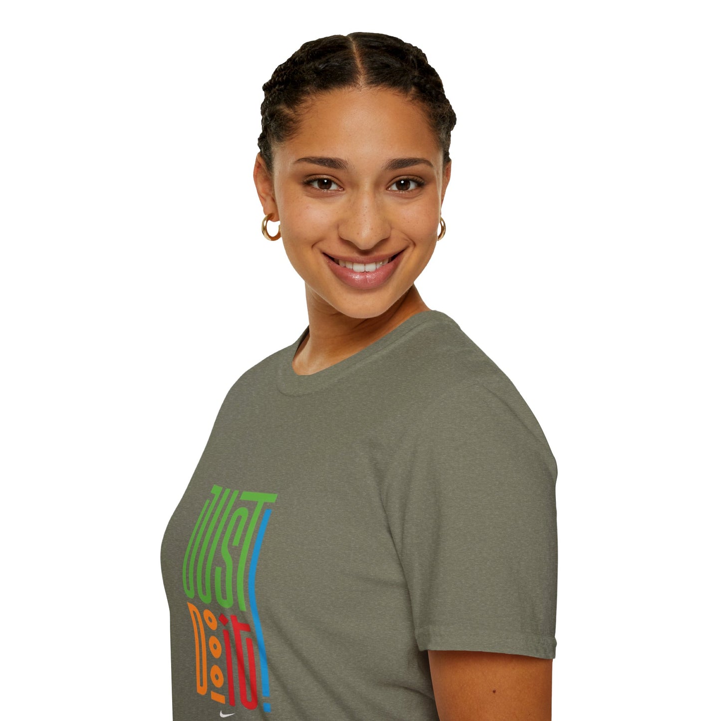 Colorful 'Just Do It' Unisex Softstyle T-Shirt - Motivational Tee for Everyday Wear