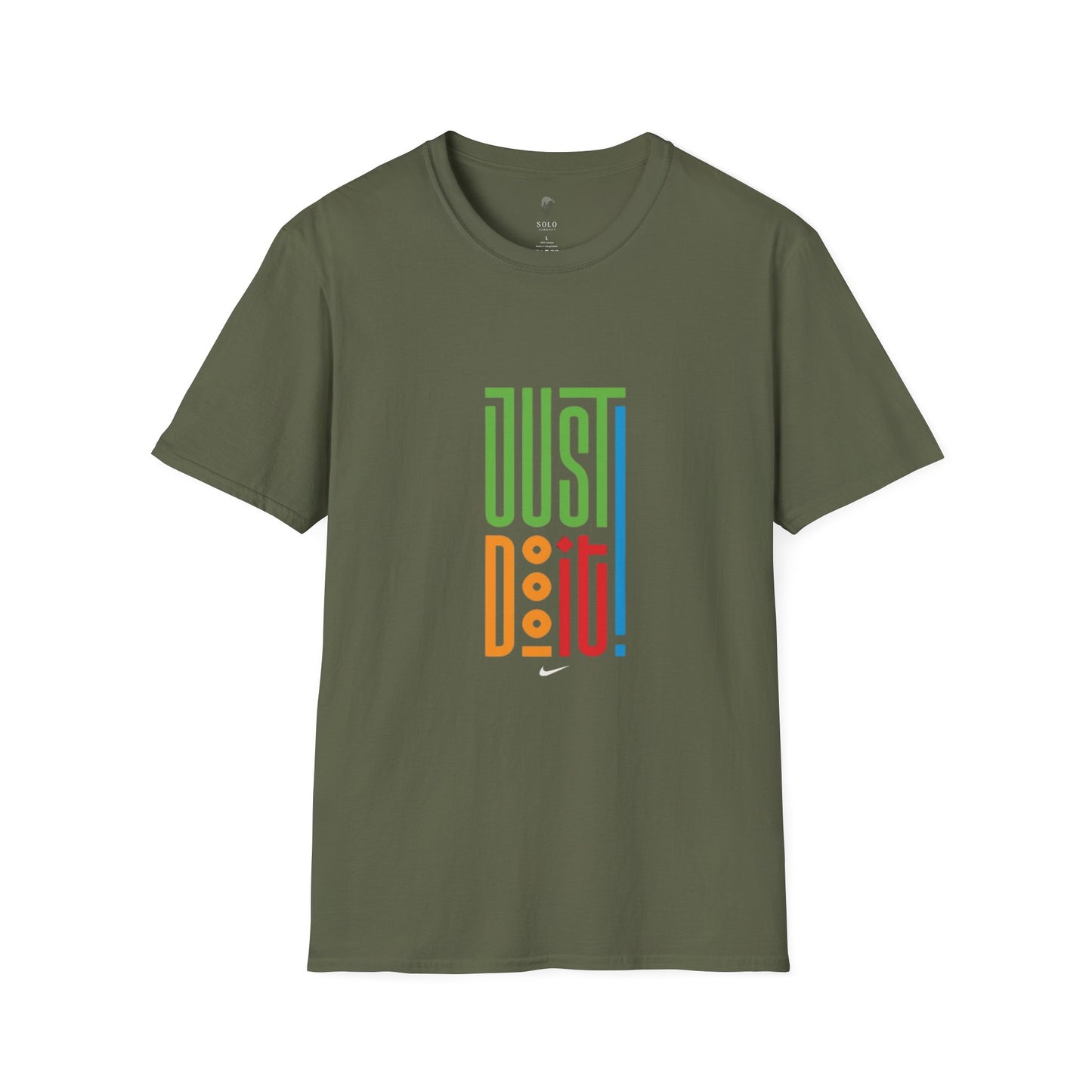 Colorful 'Just Do It' Unisex Softstyle T-Shirt - Motivational Tee for Everyday Wear