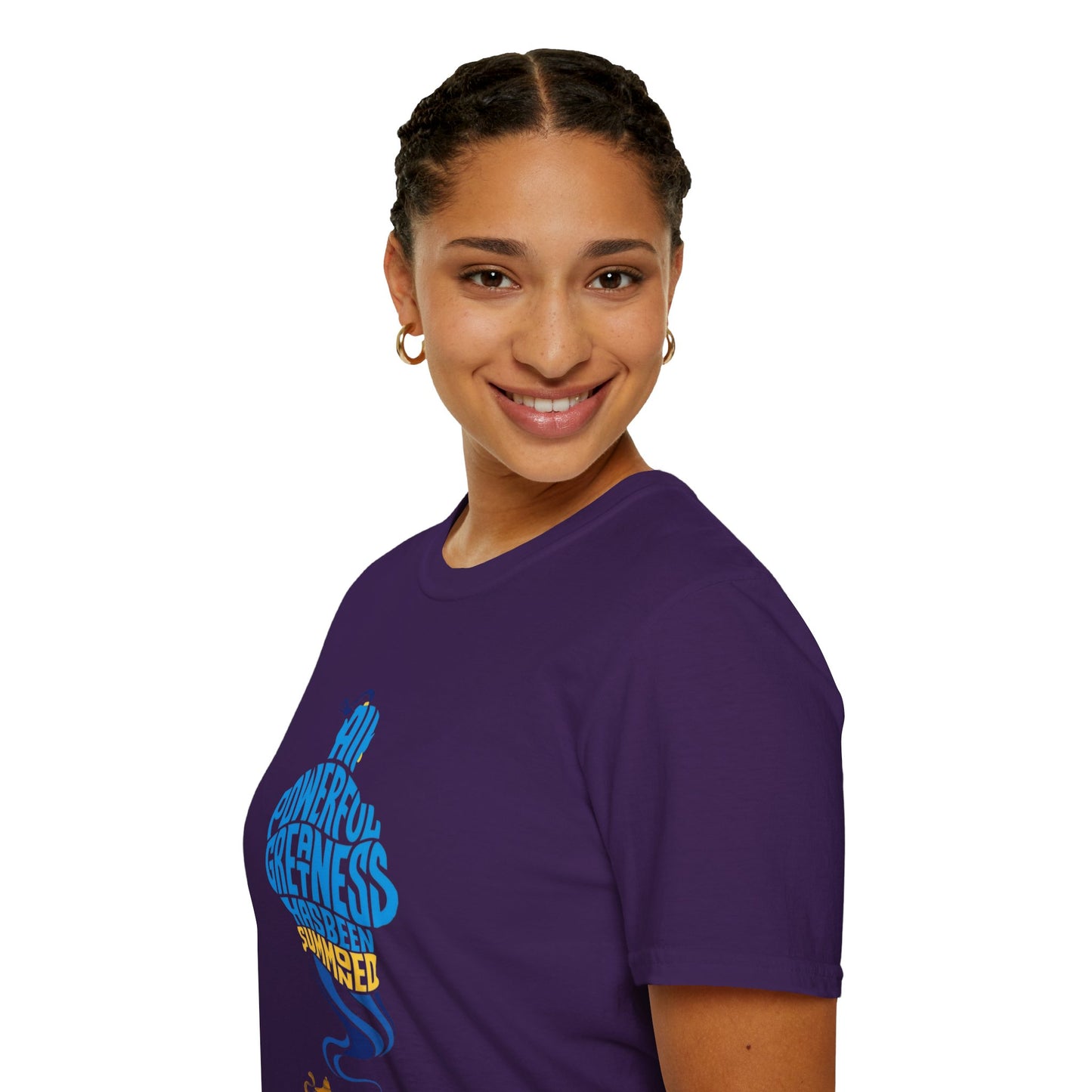All Powerful Greatness Genie in a Bottle - Unisex Softstyle T-Shirt Art