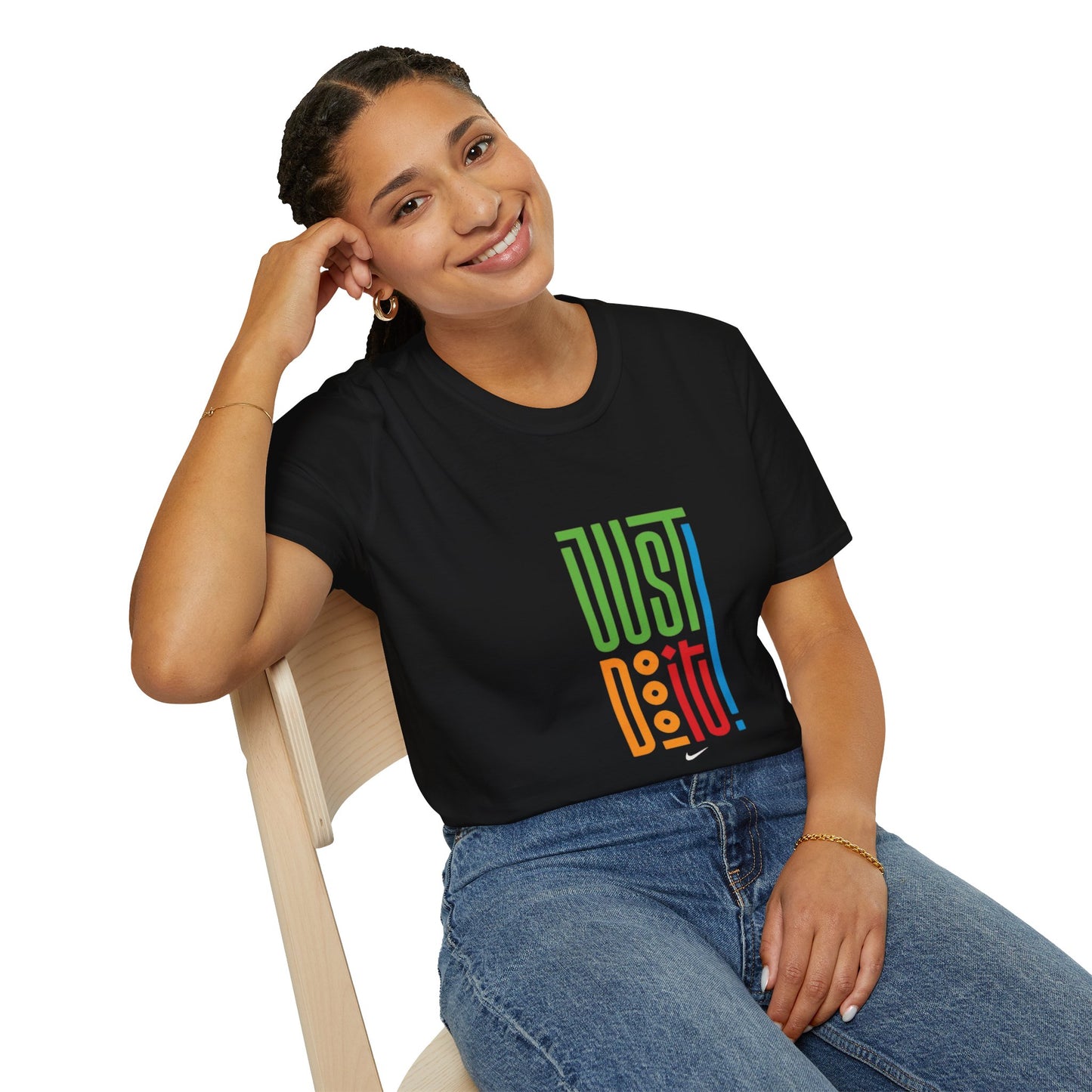 Colorful 'Just Do It' Unisex Softstyle T-Shirt - Motivational Tee for Everyday Wear