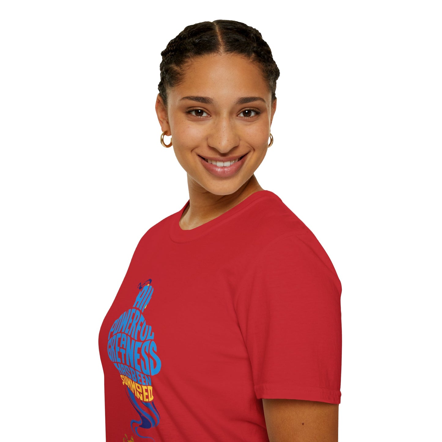 All Powerful Greatness Genie in a Bottle - Unisex Softstyle T-Shirt Art
