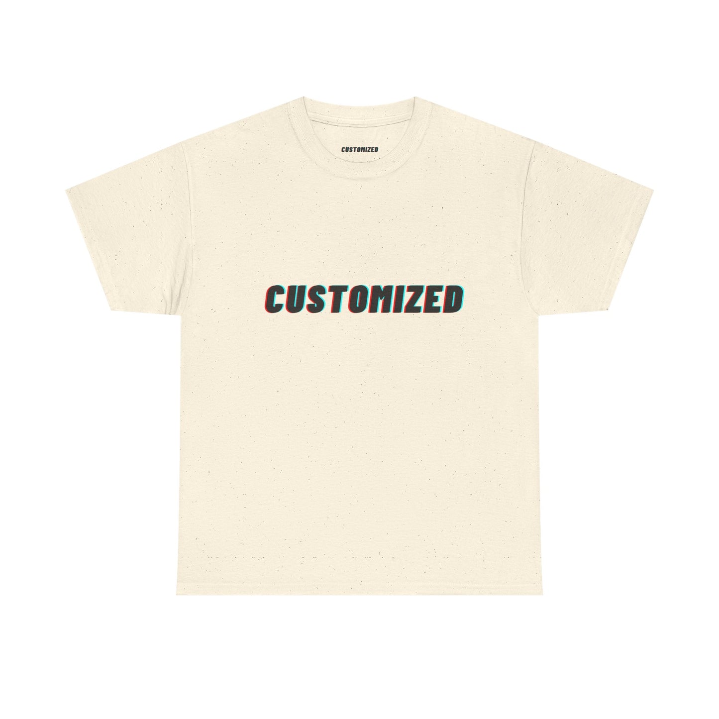 Multiple colors of the Personalized Unisex Heavy Cotton Tee lined up, perfect for eco-conscious shoppers looking for custom apparel.