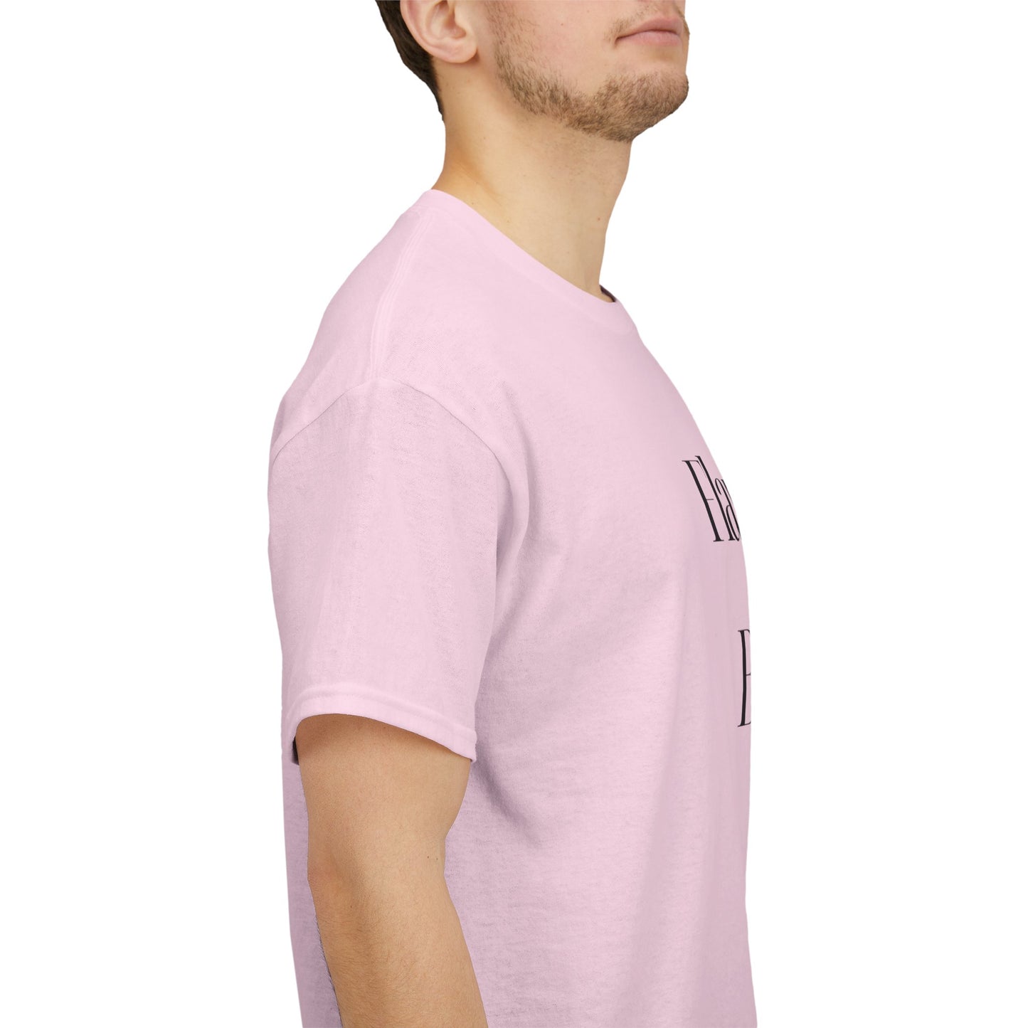 Flawless? Bien Sûr - Unisex Eco-Friendly Heavy Cotton Tee styled with jeans, perfect for casual outings.