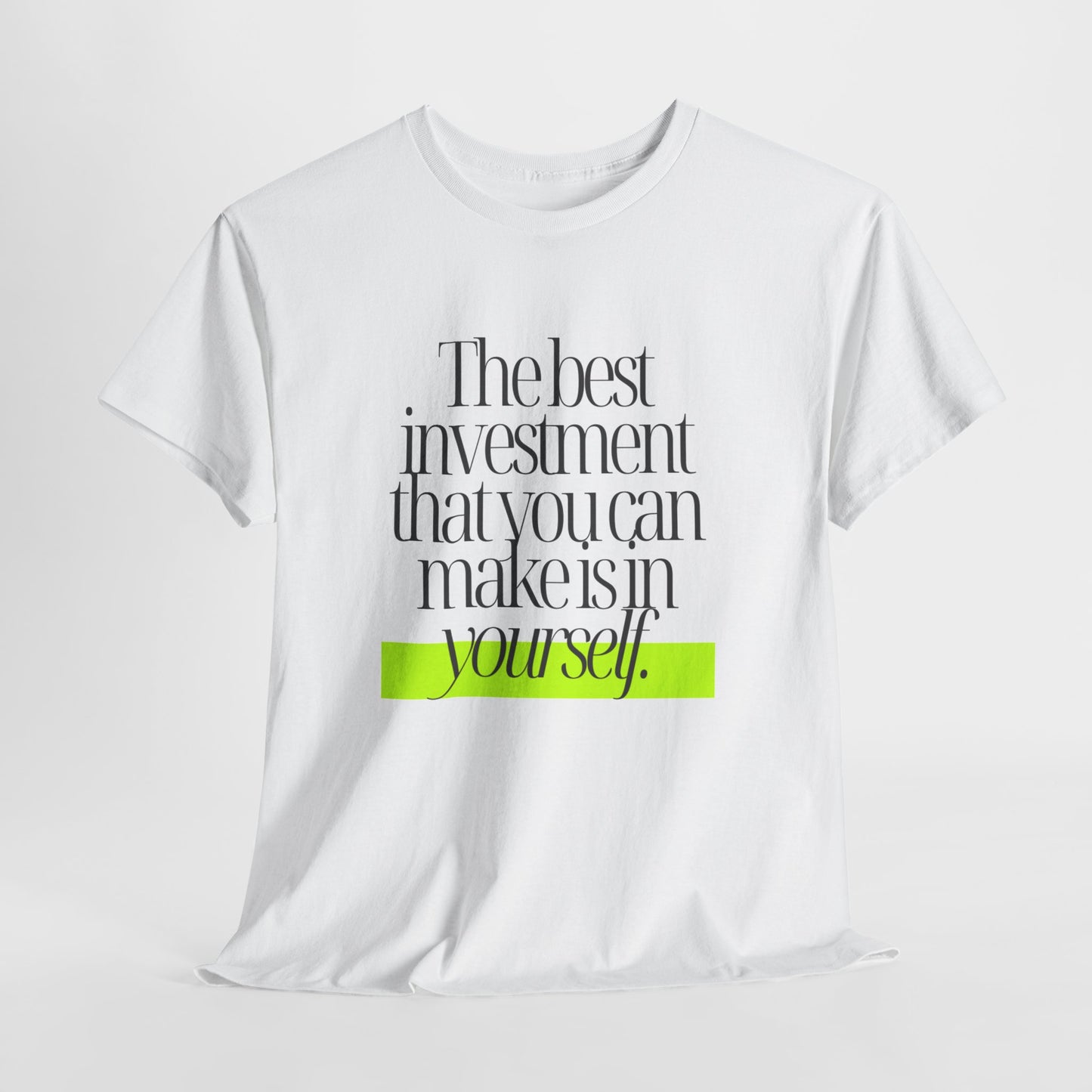 The best investment is yourself - Vintage Aesthetic Outfit Pullover, Oversized Boho Tshirt 05