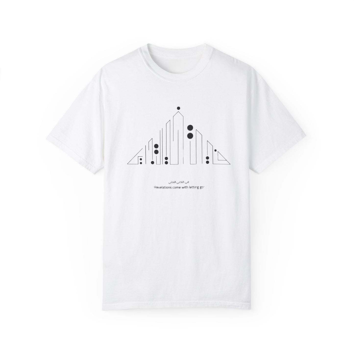 Close-up view of the Vintage Aesthetic Oversized Boho T-Shirt - Eco-Friendly 100% Organic Cotton Pullover featuring hand-drawn graphics and soft fabric texture.
