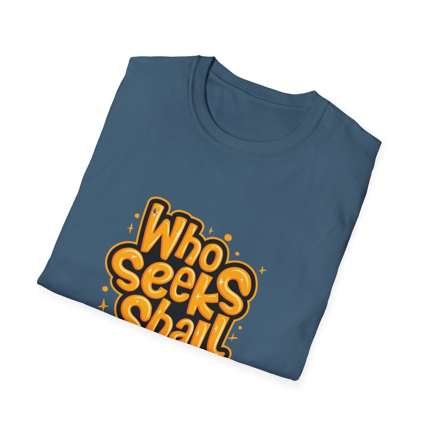 Close-up of the Unisex Organic Cotton Softstyle T-Shirt - Eco-Friendly, Comfortable, Stylish Casual Wear showing the soft fabric texture and GOTS certification label.