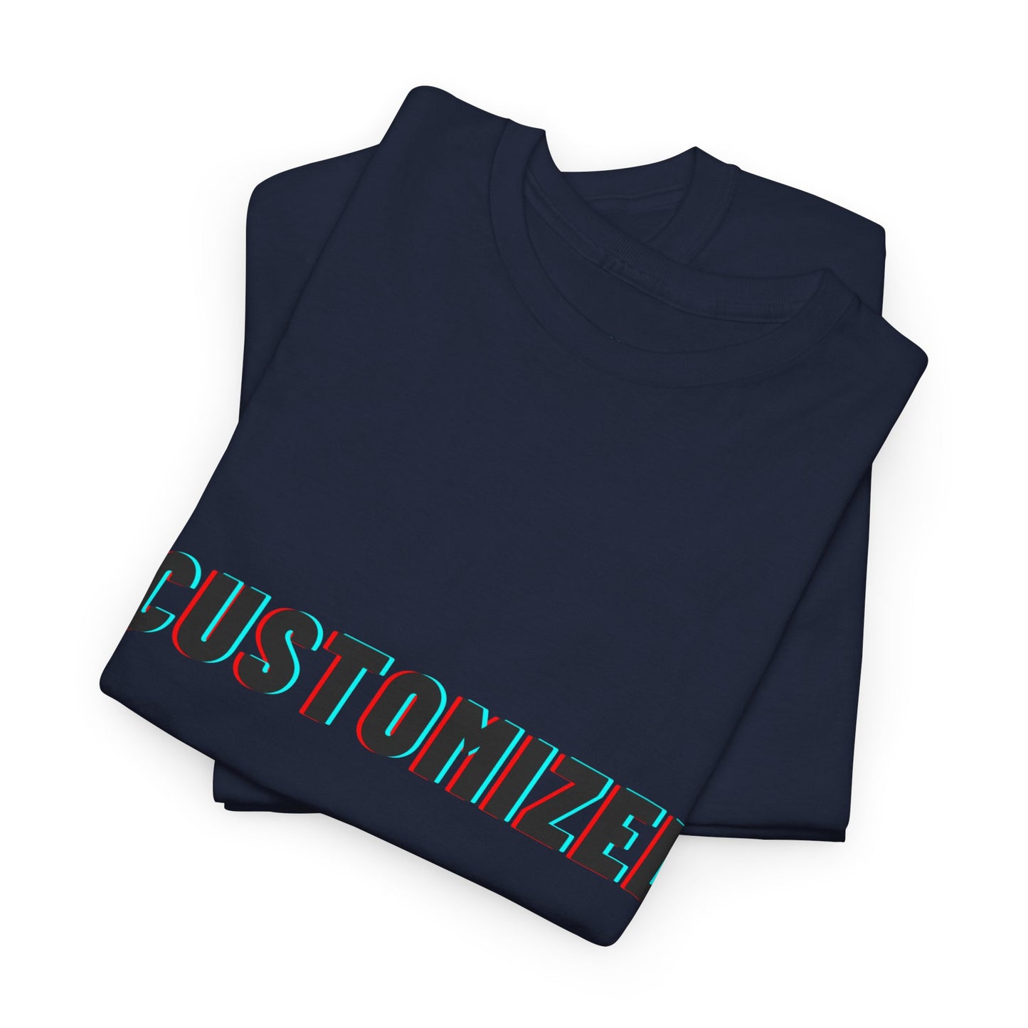 Personalized Unisex Heavy Cotton Tee - Eco-Friendly, Comfortable, Custom Graphic Wear displayed in a natural outdoor setting.