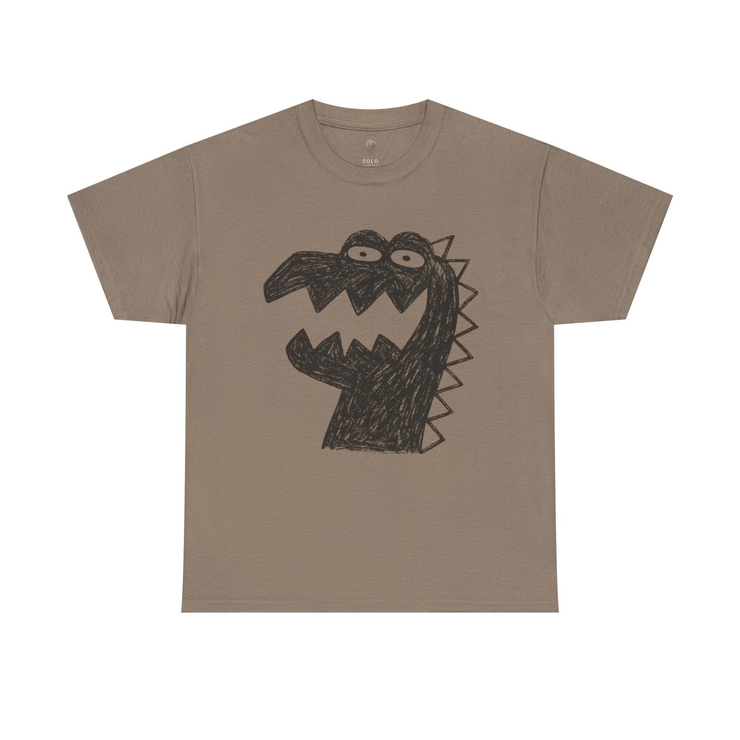 Dinosaur Graphic Tee, Unisex Cotton Shirt, Fun Casual Wear, Cute Monster Top, Gift for Kids and Teens, Birthday Celebration