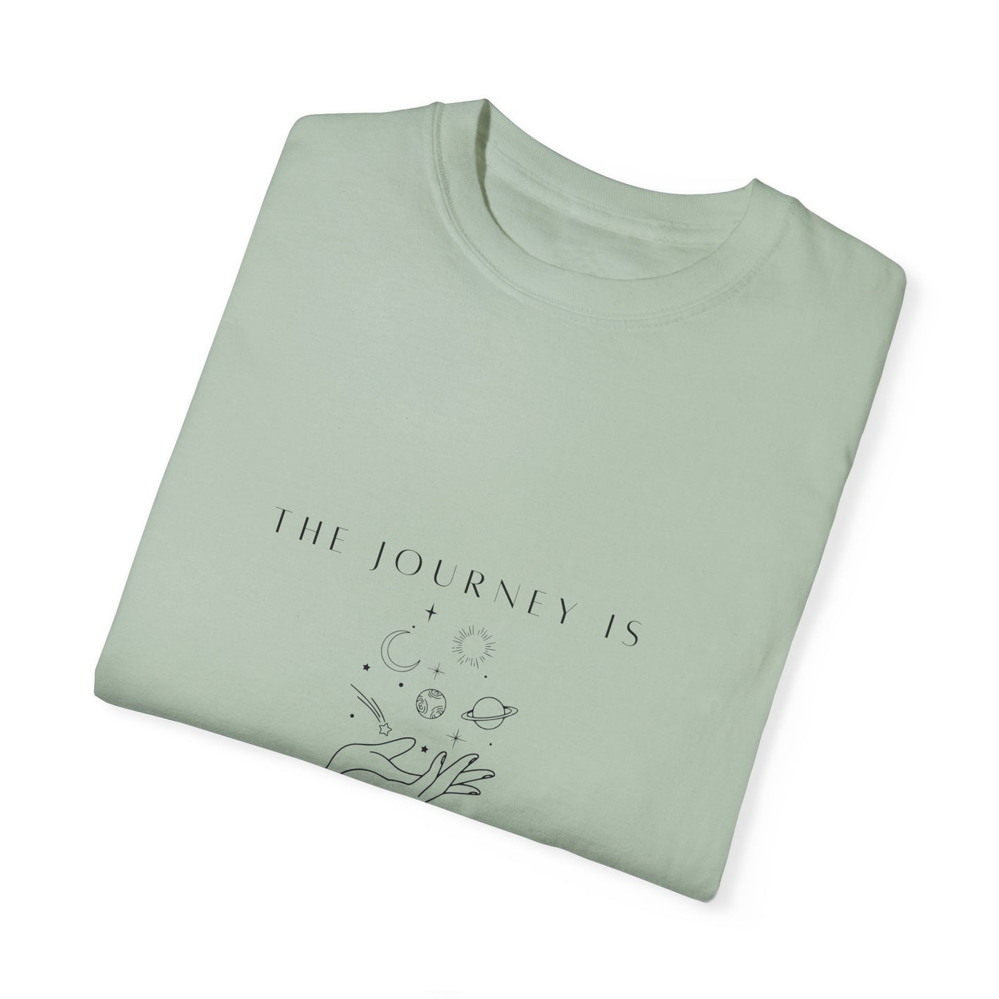 Flat lay of Vintage Aesthetic Oversized Boho T-Shirt Pullover with eco-friendly organic cotton, emphasizing its casual chic style.