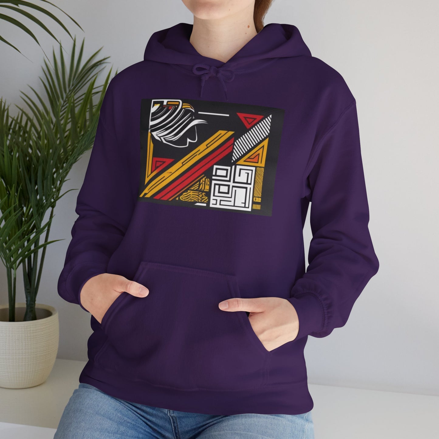 Vintage Aesthetic Oversized Boho Hoodie featuring organic cotton with a unique graphic design, perfect for casual outings.