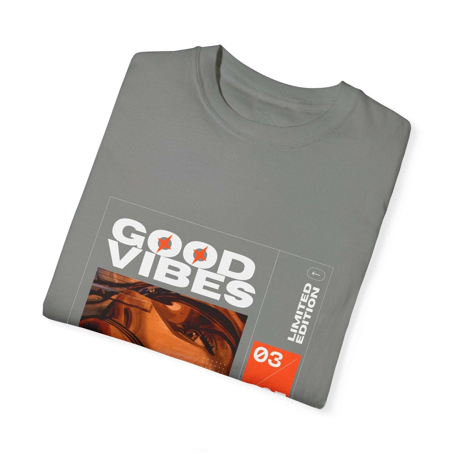 Group of friends wearing the Good Vibes Graphic Design Pullover on a sunny day, reflecting a carefree boho lifestyle.