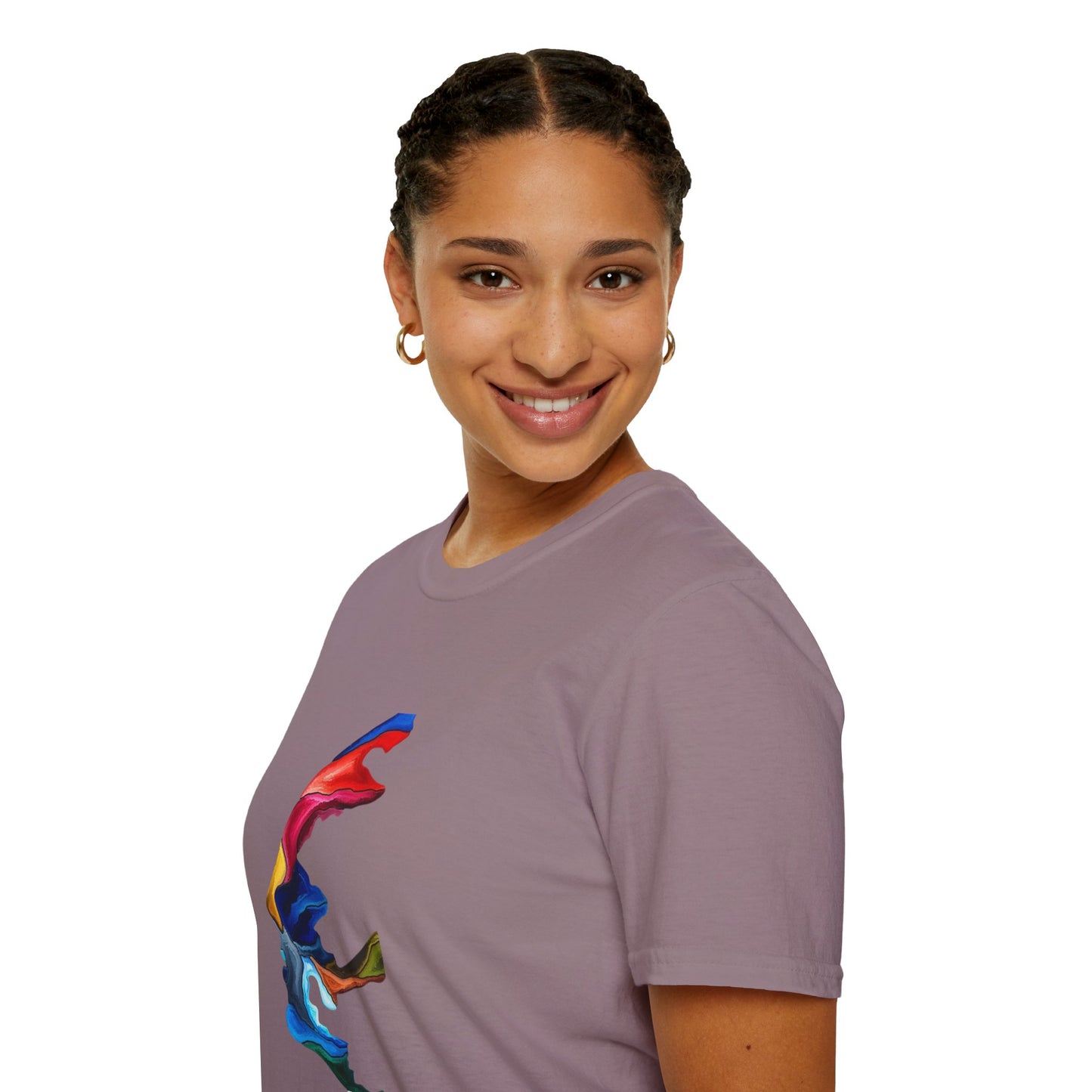 Face Art Masterpiece- Unisex Softstyle Sustainable T-Shirt