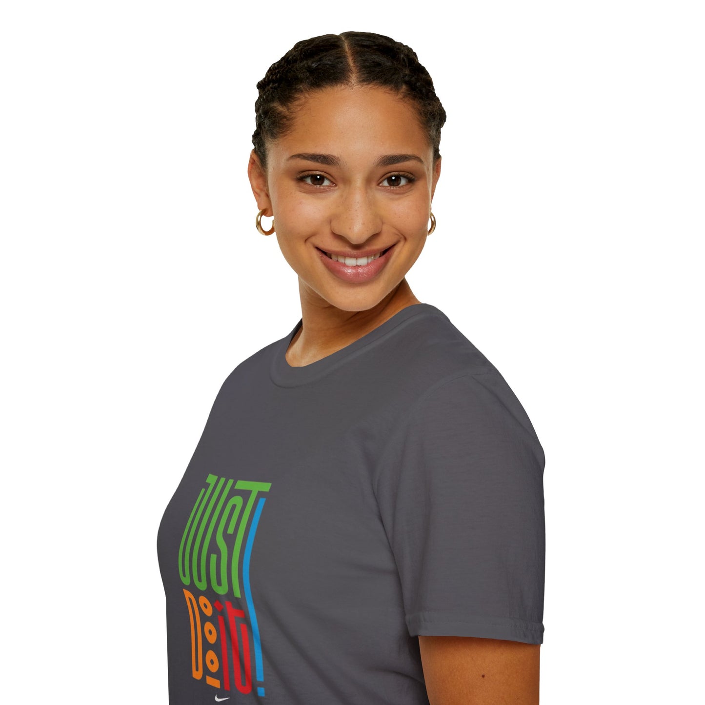 Colorful 'Just Do It' Unisex Softstyle T-Shirt - Motivational Tee for Everyday Wear