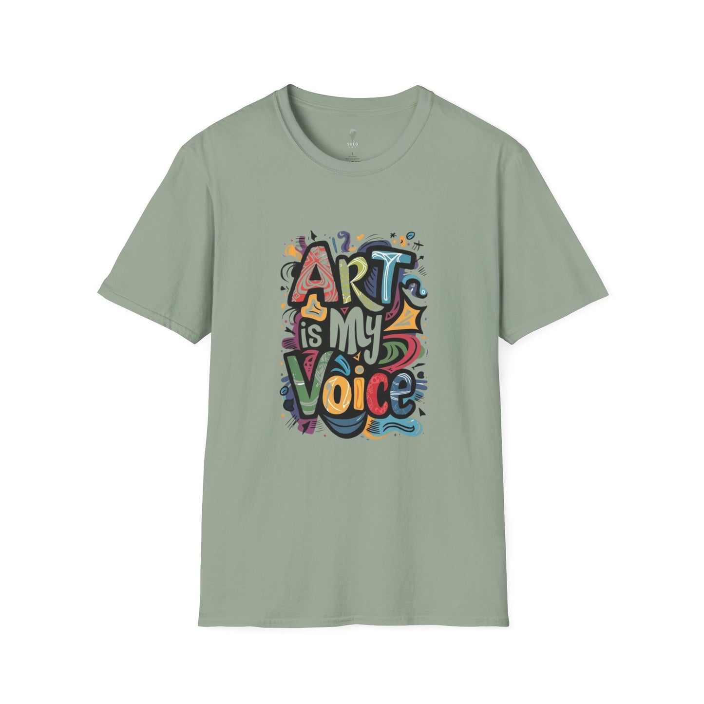 Expressive Art Is My Voice - Unisex Sustainable Graphic T-Shirt