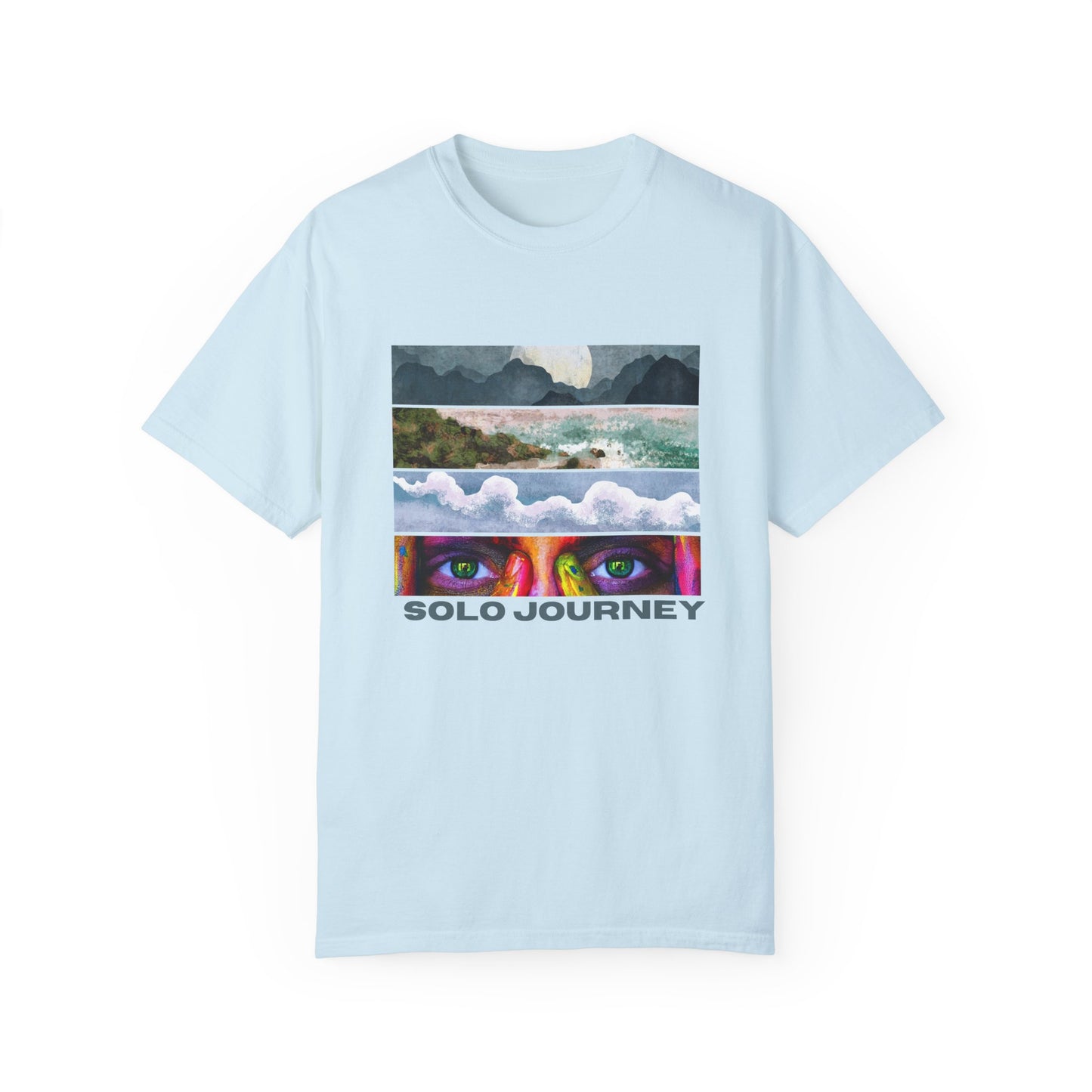 Solo Journeys Signature - Vintage Aesthetic Outfit, Oversized Boho Tshirt 07