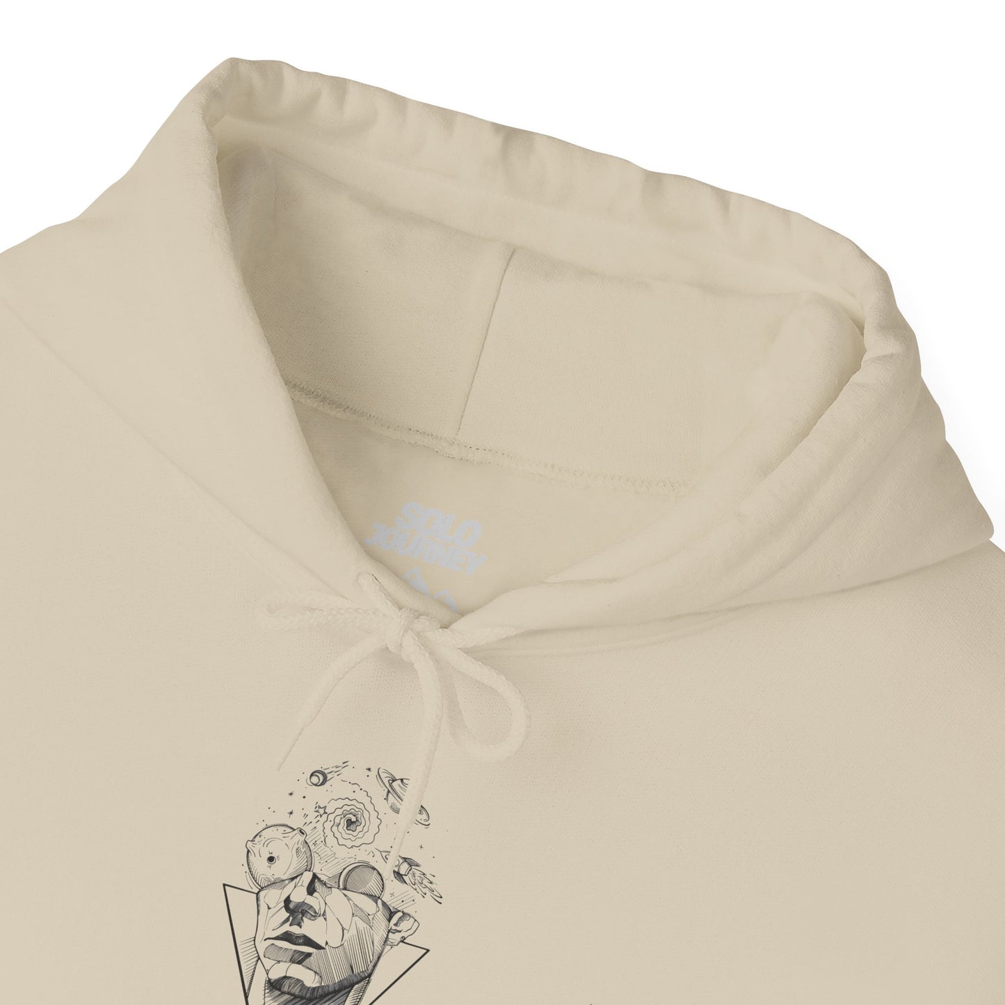 The Vintage Country Music Pullover - Eco-Friendly Oversized Hoodie laid flat, showing its unique design and soft texture ideal for eco-fashion lovers.