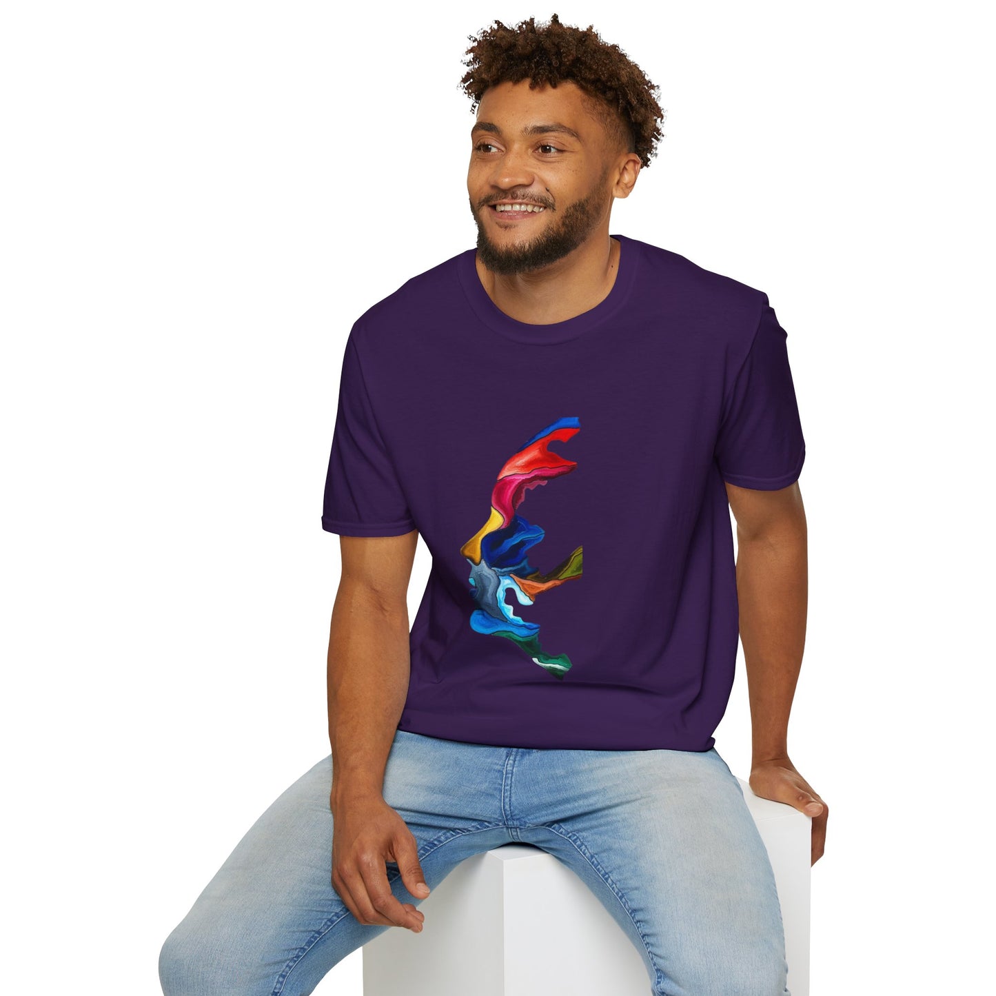 Face Art Masterpiece- Unisex Softstyle Sustainable T-Shirt