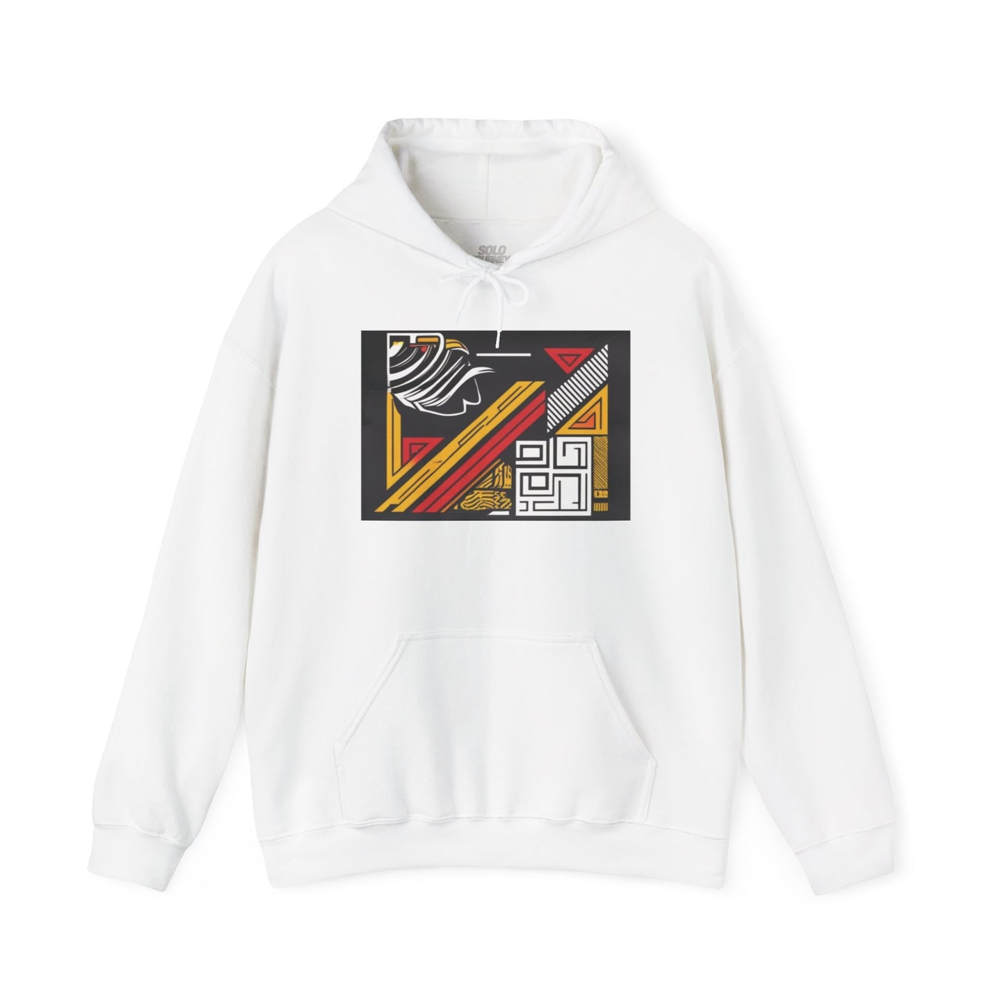 Vintage Aesthetic Oversized Boho Hoodie - Eco-Friendly Organic Cotton Pullover in a cozy setting.