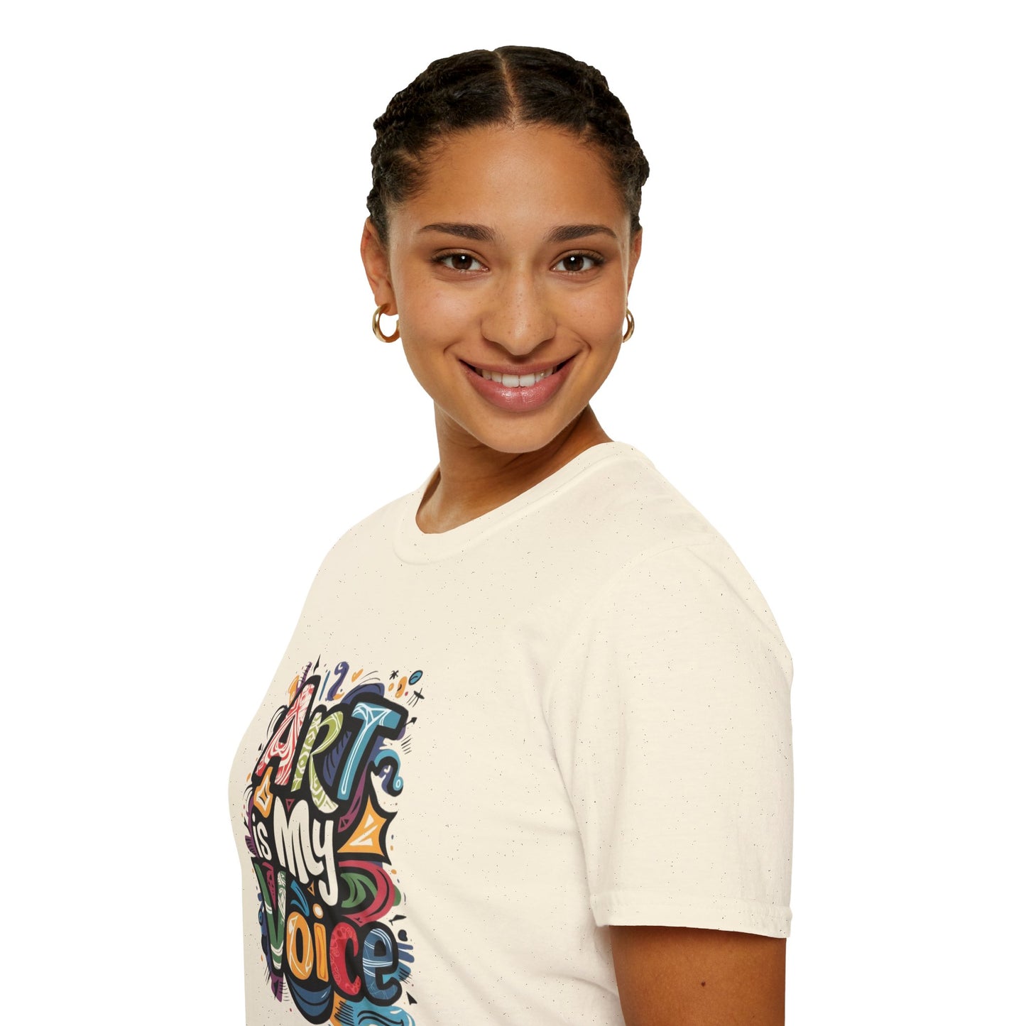Expressive Art Is My Voice - Unisex Sustainable Graphic T-Shirt