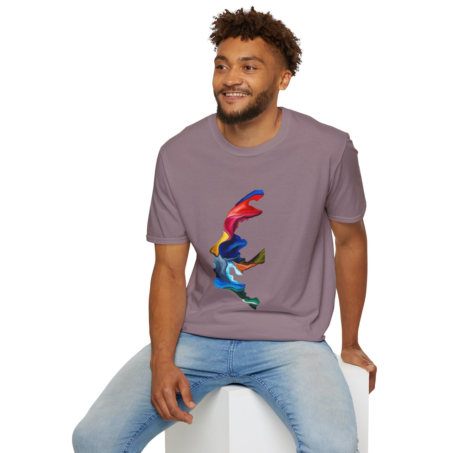 Face Art Masterpiece- Unisex Softstyle Sustainable T-Shirt