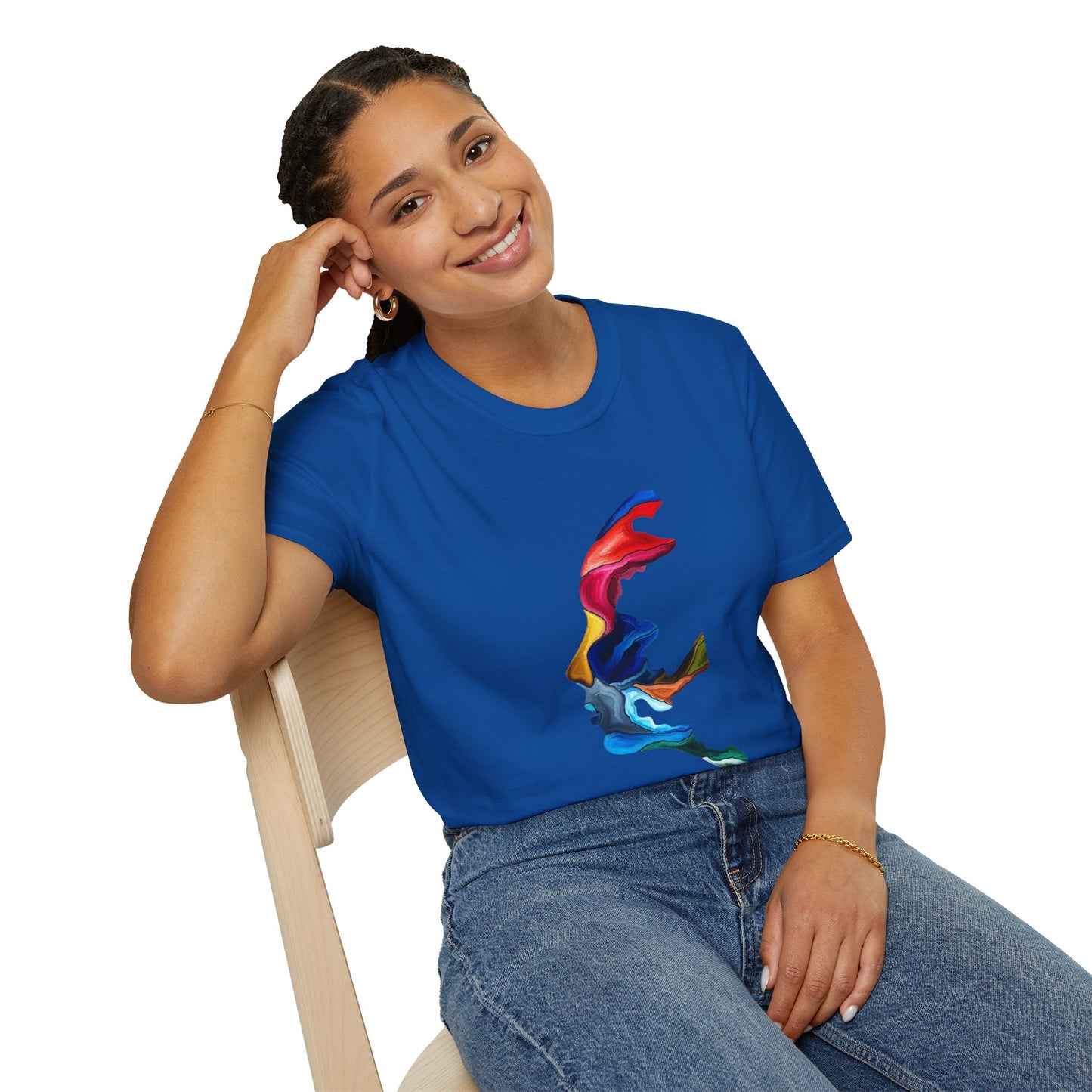 Face Art Masterpiece- Unisex Softstyle Sustainable T-Shirt
