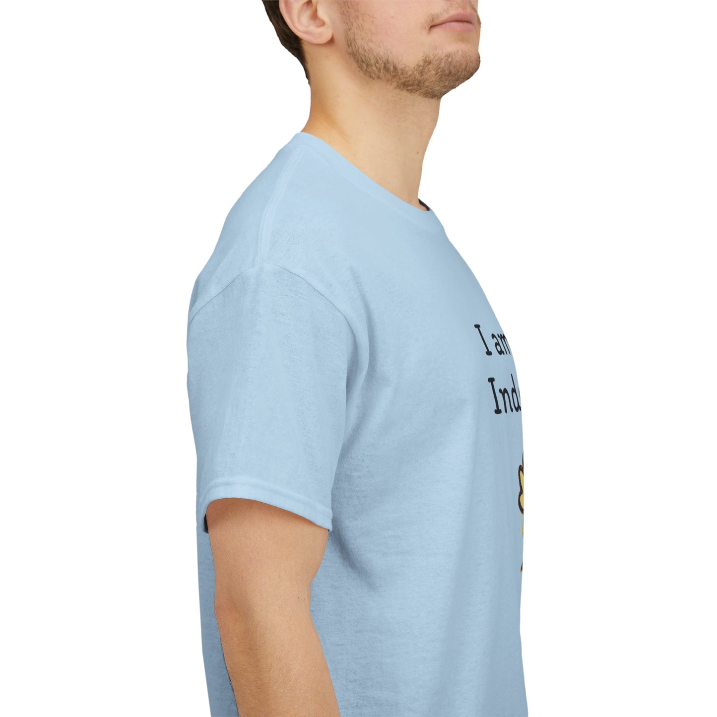 Empowering Chick Graphic Unisex Heavy Cotton Tee - "I am strong. Independent."