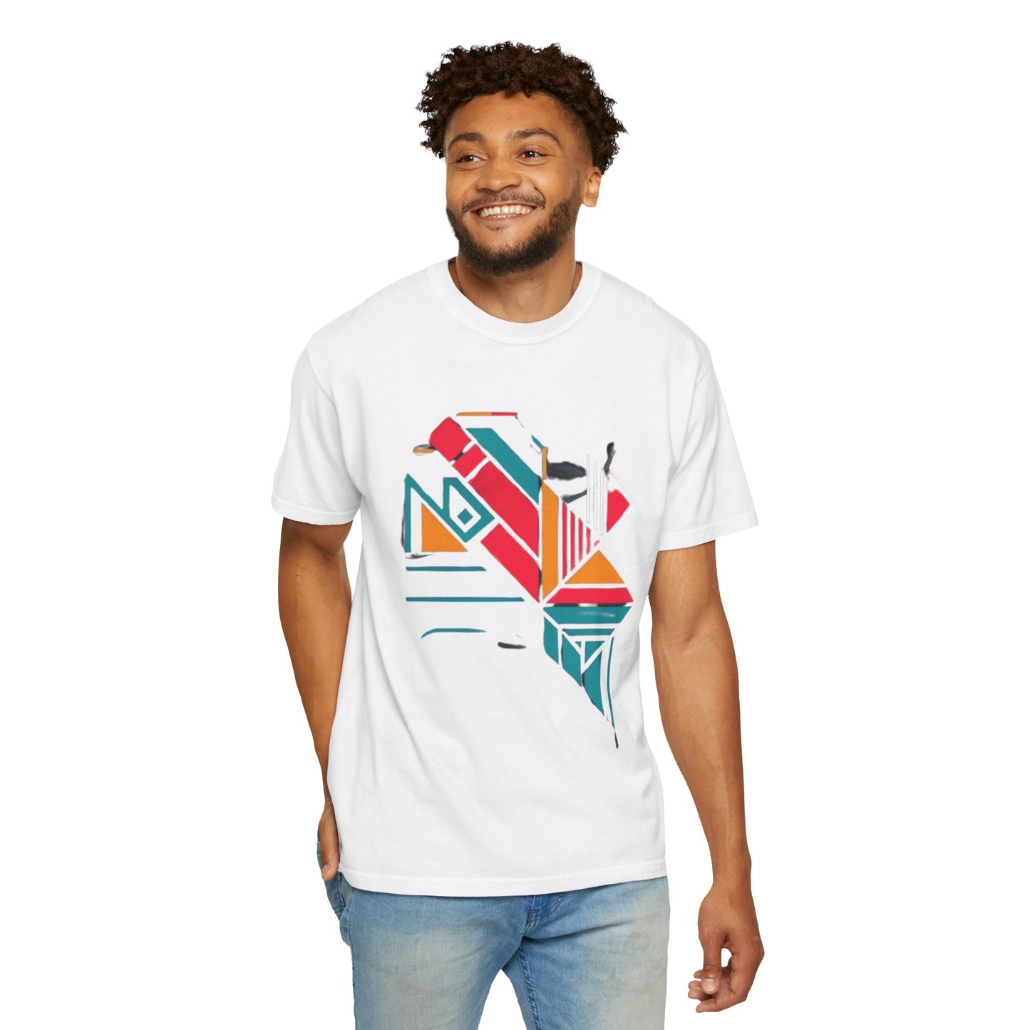 Eagle Eye Vintage Aesthetic Oversized Pullover T-Shirt - 100% Organic Cotton Graphic Tee highlighting the softness and breathable fabric.