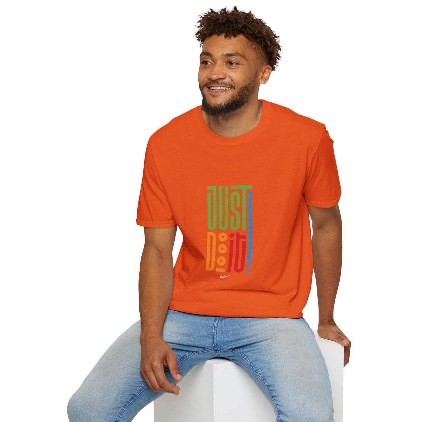 Colorful 'Just Do It' Unisex Softstyle T-Shirt - Motivational Tee for Everyday Wear