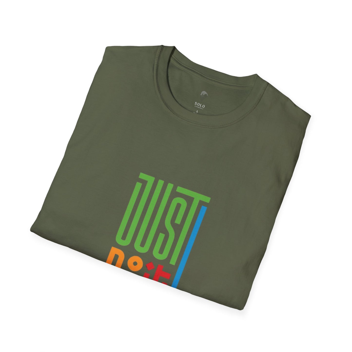 Colorful 'Just Do It' Unisex Softstyle T-Shirt - Motivational Tee for Everyday Wear