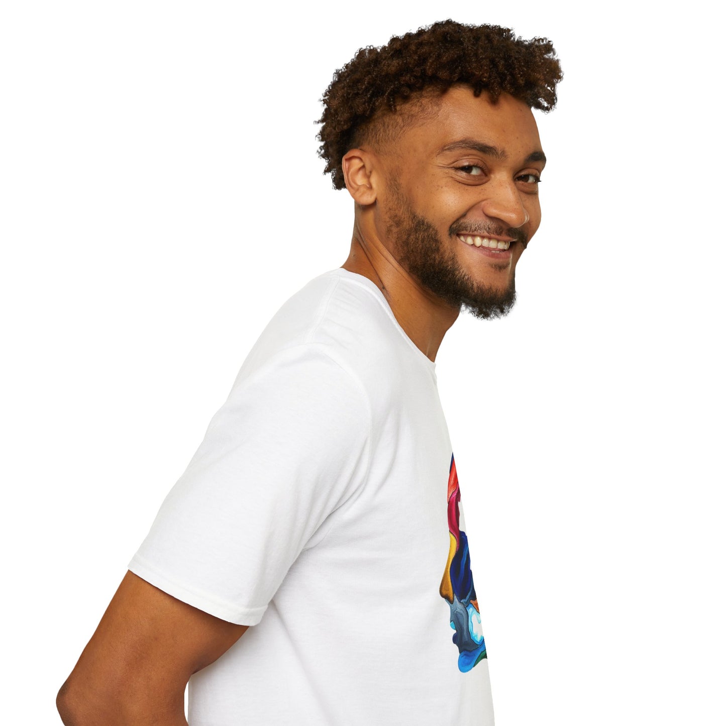 Face Art Masterpiece- Unisex Softstyle Sustainable T-Shirt