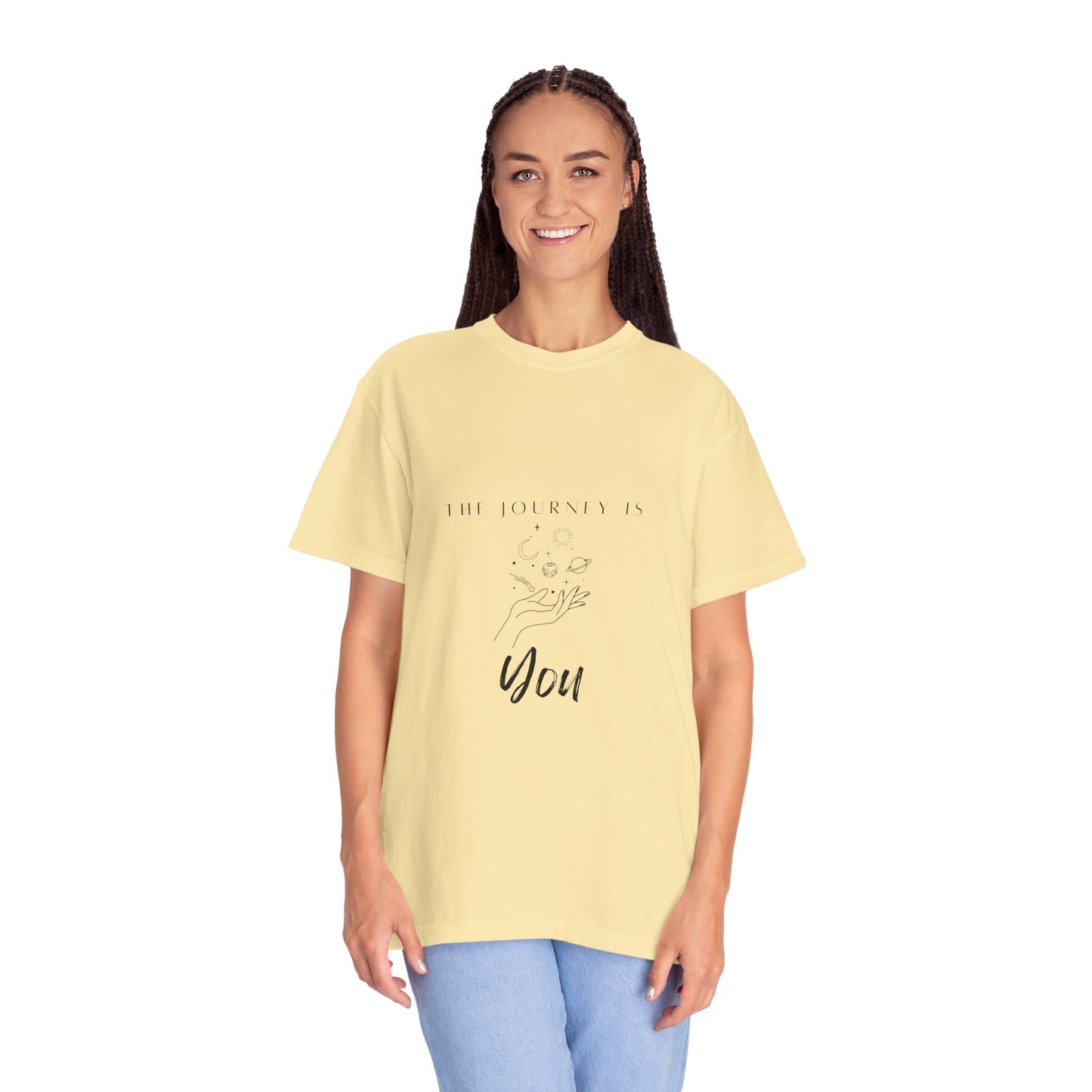 The Journey is you - Vintage Aesthetic Outfit Pullover, Oversized Boho Tshirt 17