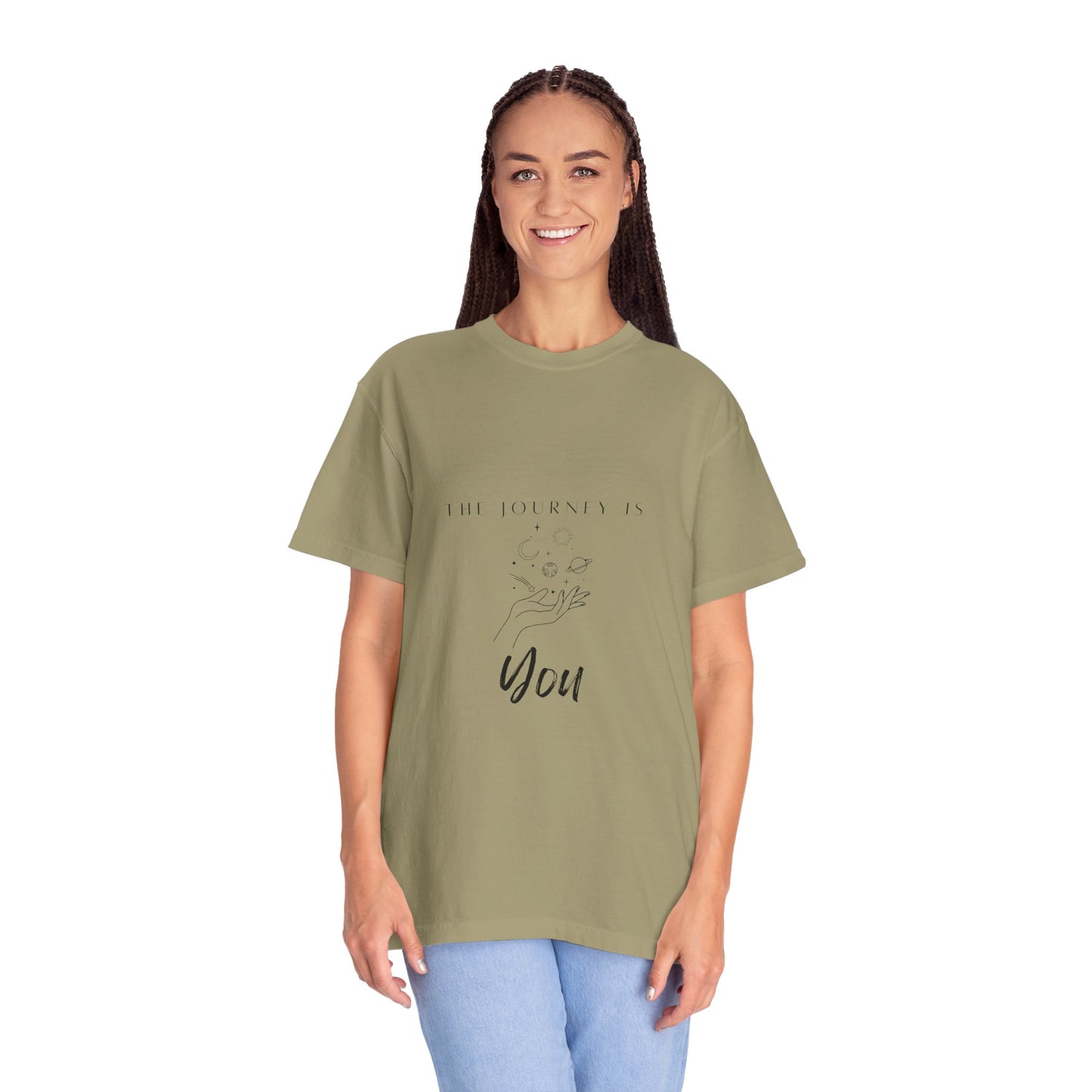 Flat lay of the Vintage Aesthetic Oversized Boho T-Shirt Pullover - Eco-Friendly Organic Cotton Fashion with accessories, emphasizing its versatility and style.