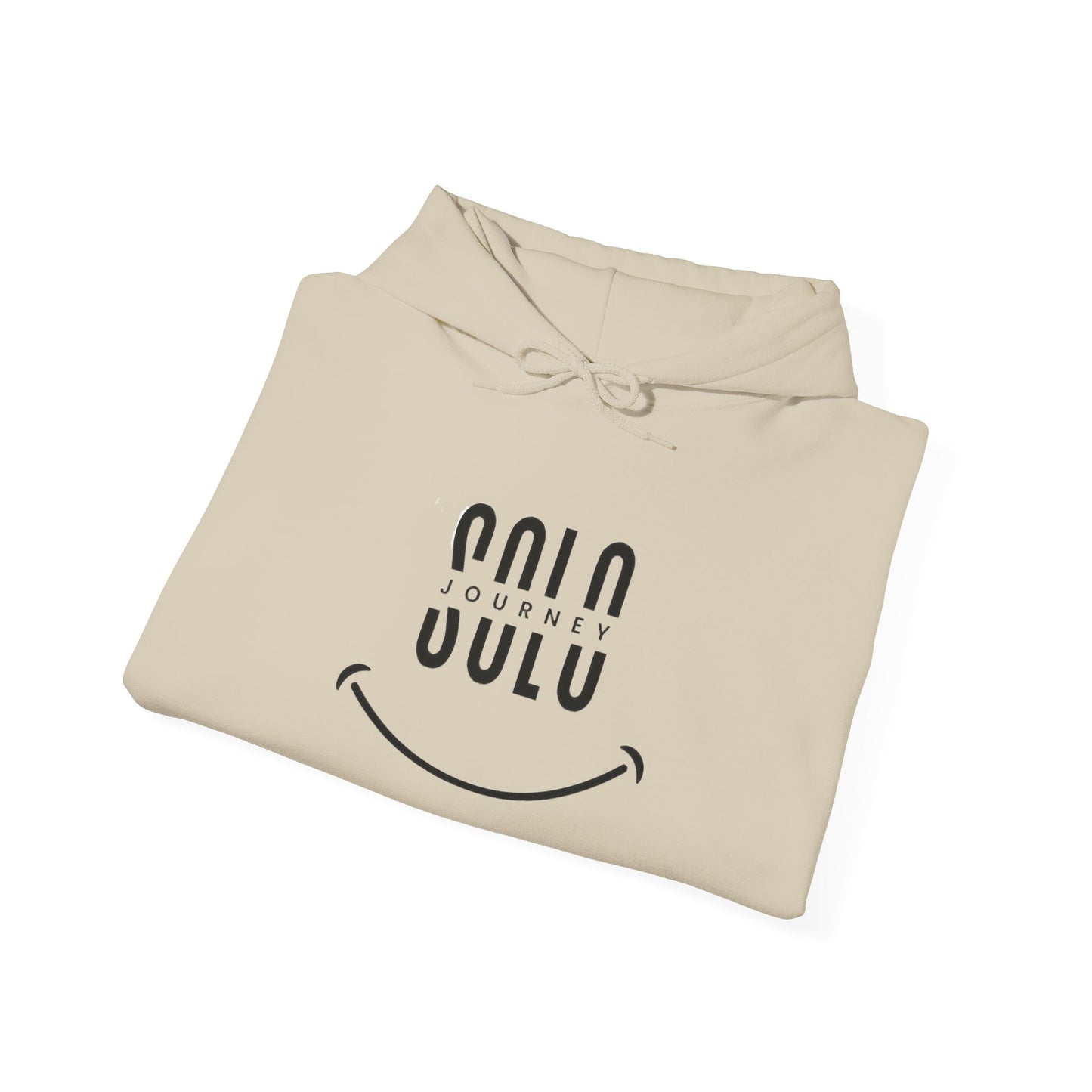 Comfortable Solo Journey Oversized Boho Hoodie displayed in a casual outdoor setting.