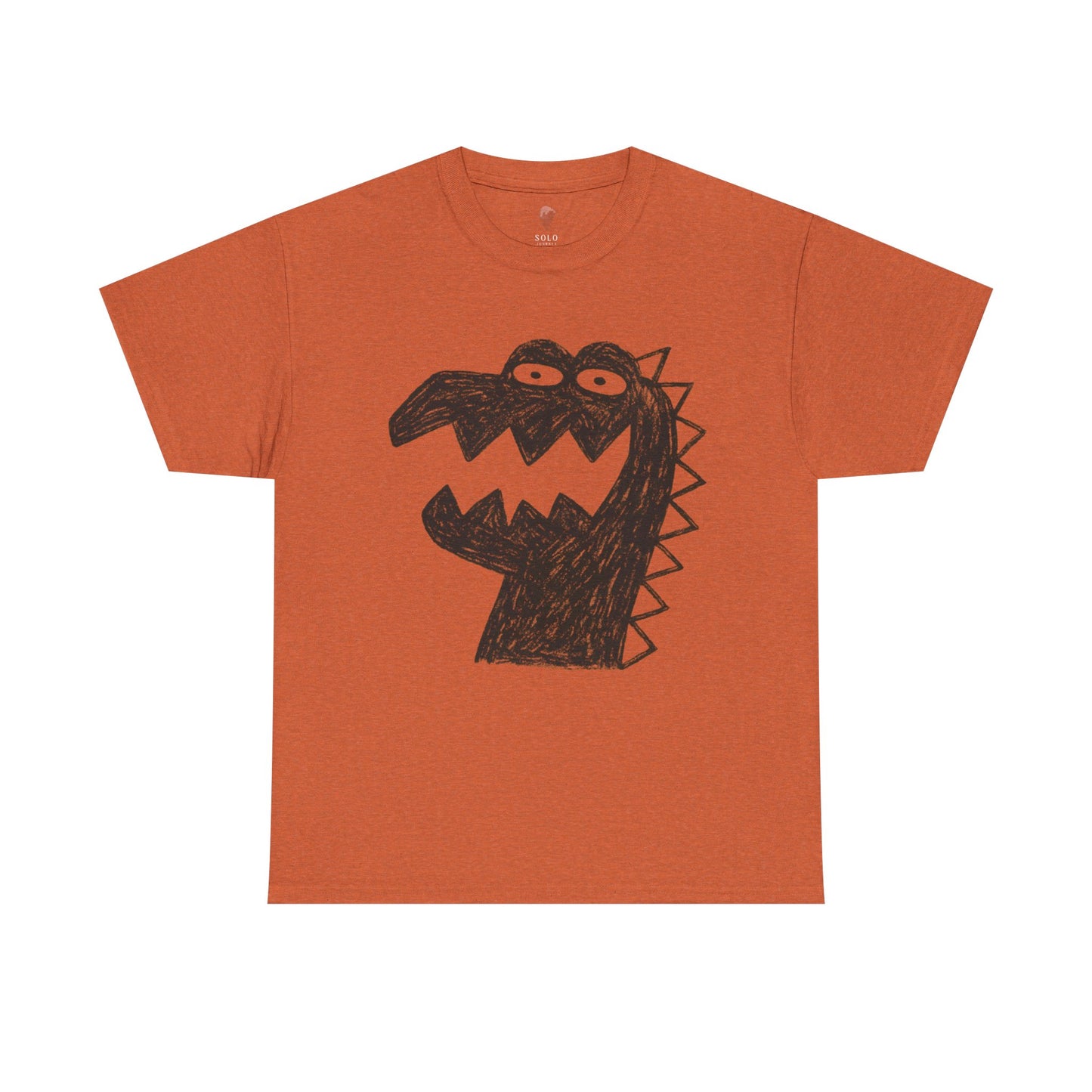 Dinosaur Graphic Tee, Unisex Cotton Shirt, Fun Casual Wear, Cute Monster Top, Gift for Kids and Teens, Birthday Celebration