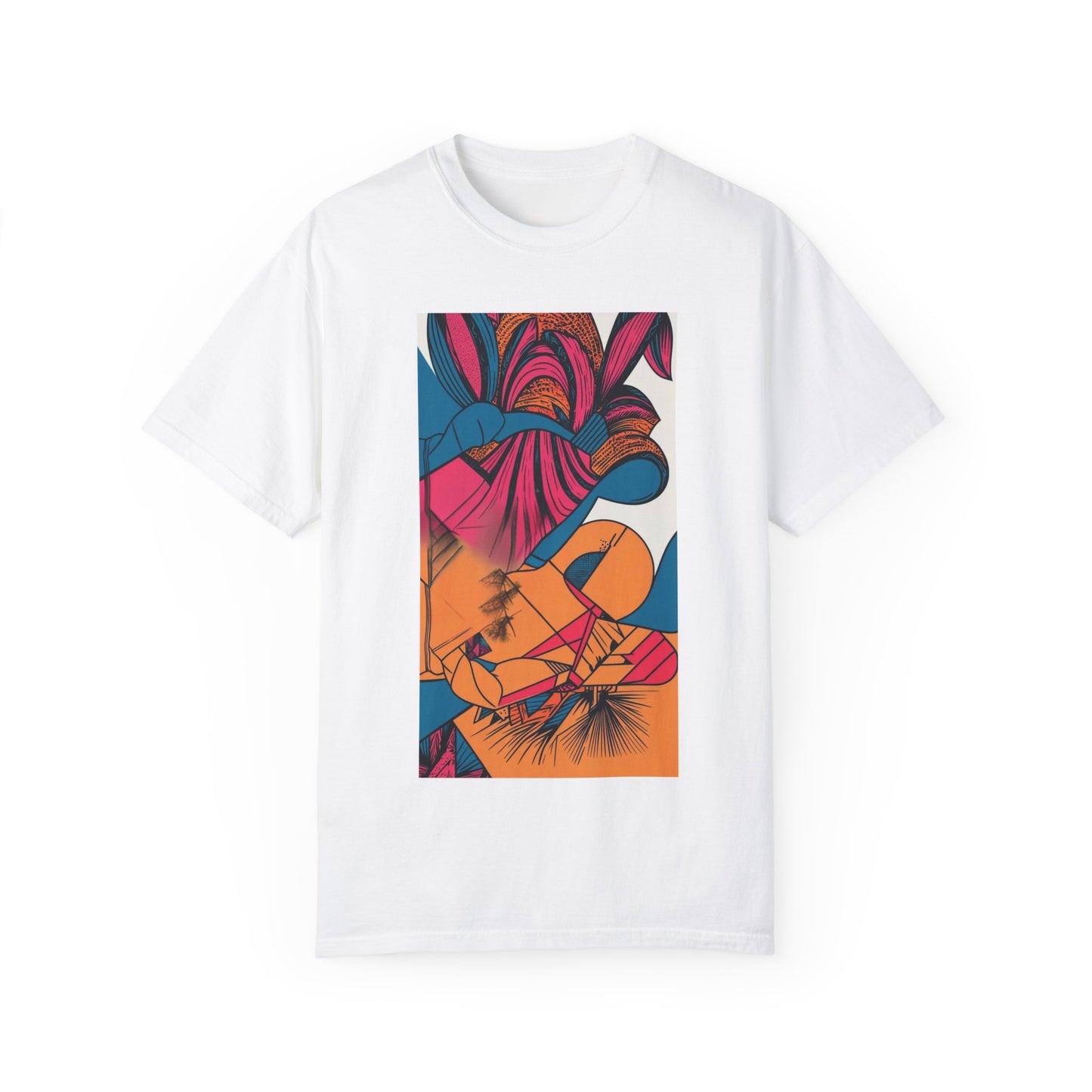 Berry Masterpiece Oversized Boho T-Shirt 09 displayed in a natural outdoor setting, showcasing the eco-friendly design made from organic cotton.