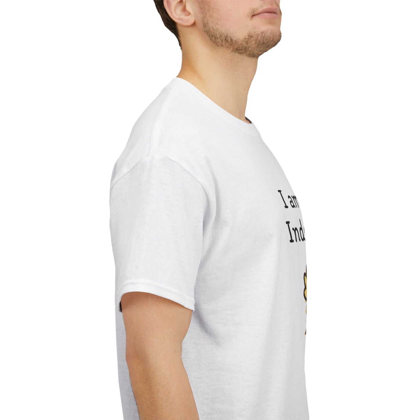 Empowering Chick Graphic Unisex Heavy Cotton Tee - "I am strong. Independent."