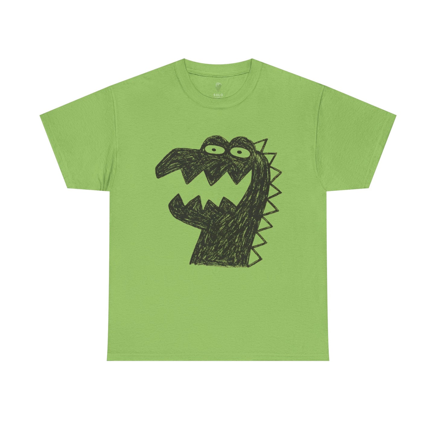 Dinosaur Graphic Tee, Unisex Cotton Shirt, Fun Casual Wear, Cute Monster Top, Gift for Kids and Teens, Birthday Celebration