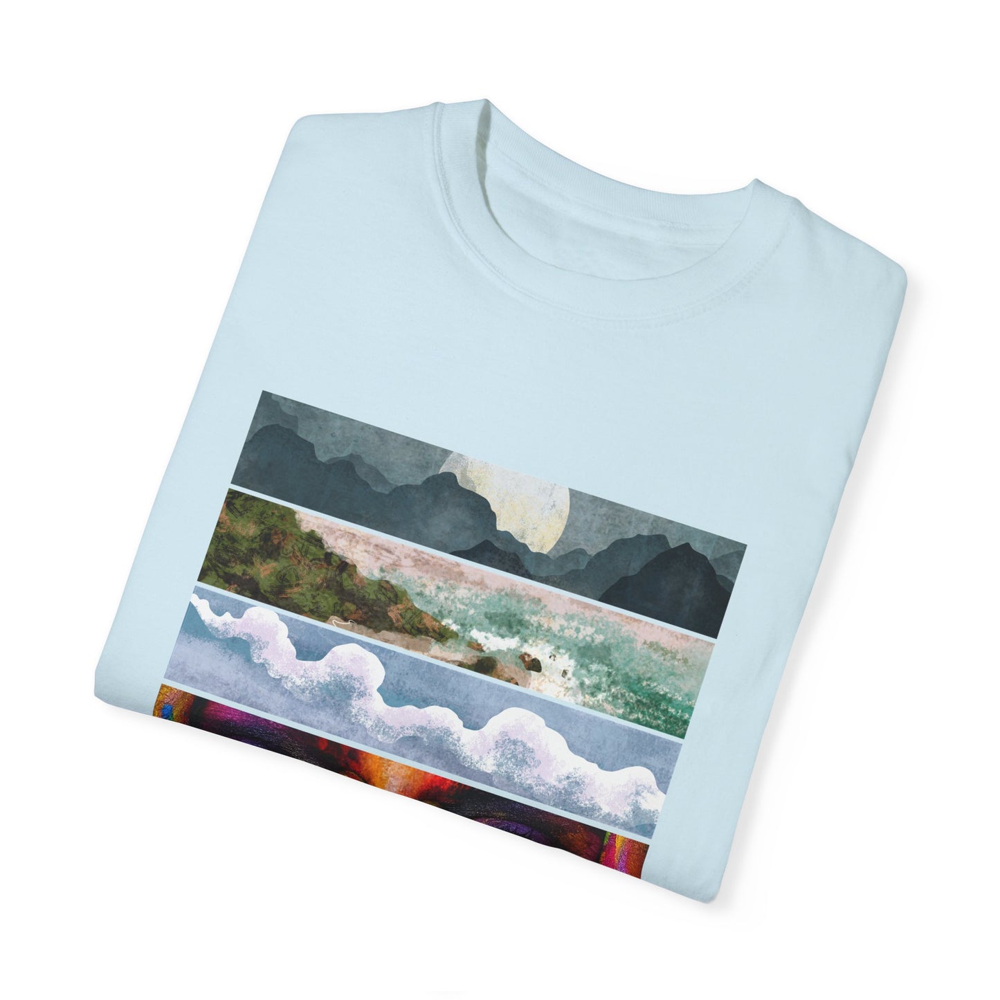 Vintage Aesthetic Oversized Boho T-Shirt 07 - Eco-Friendly Organic Cotton Tee displayed in a stylish setting